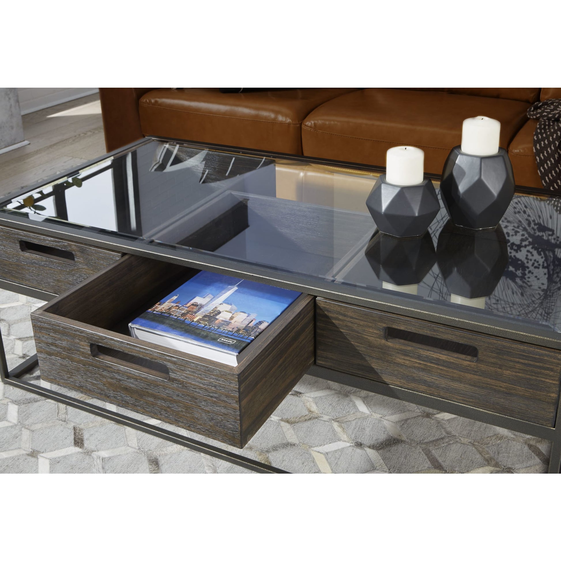 Modus Bradley Three-Drawer Coffee Table in Double FudgeImage 3