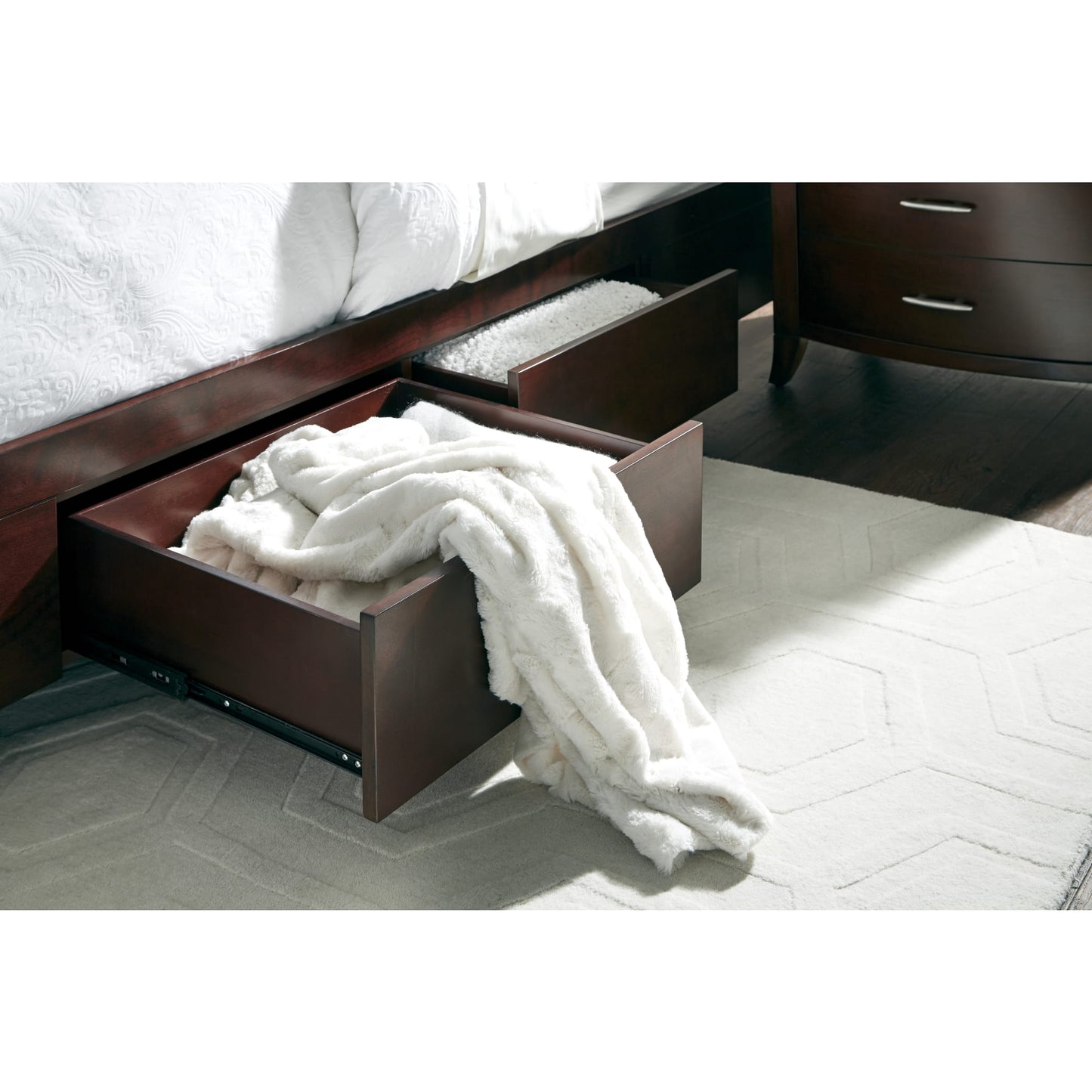 Modus Brighton Wood Storage Bed in CinnamonImage 3