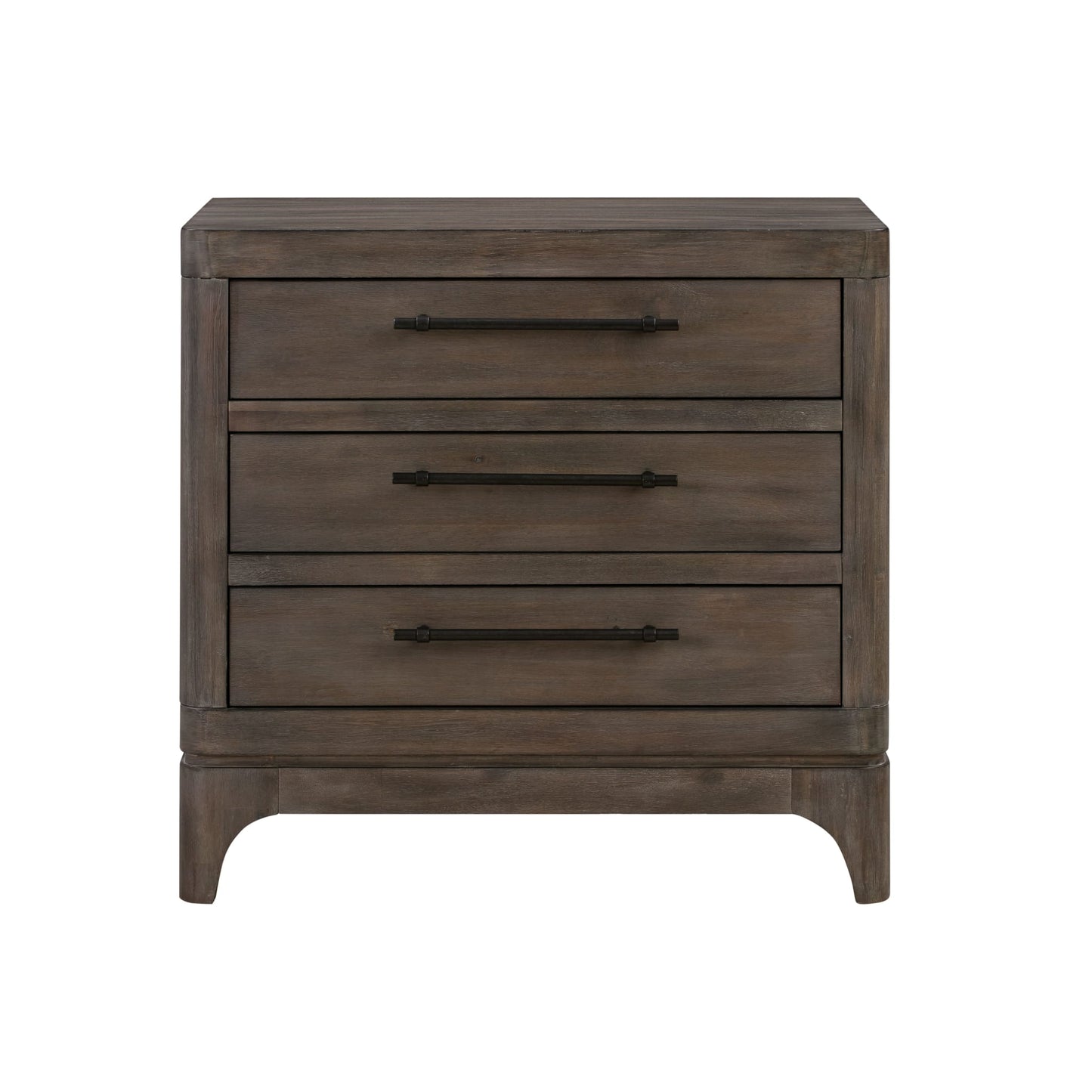 Modus Cicero Three-Drawer Nightstand in Slate GreyImage 5
