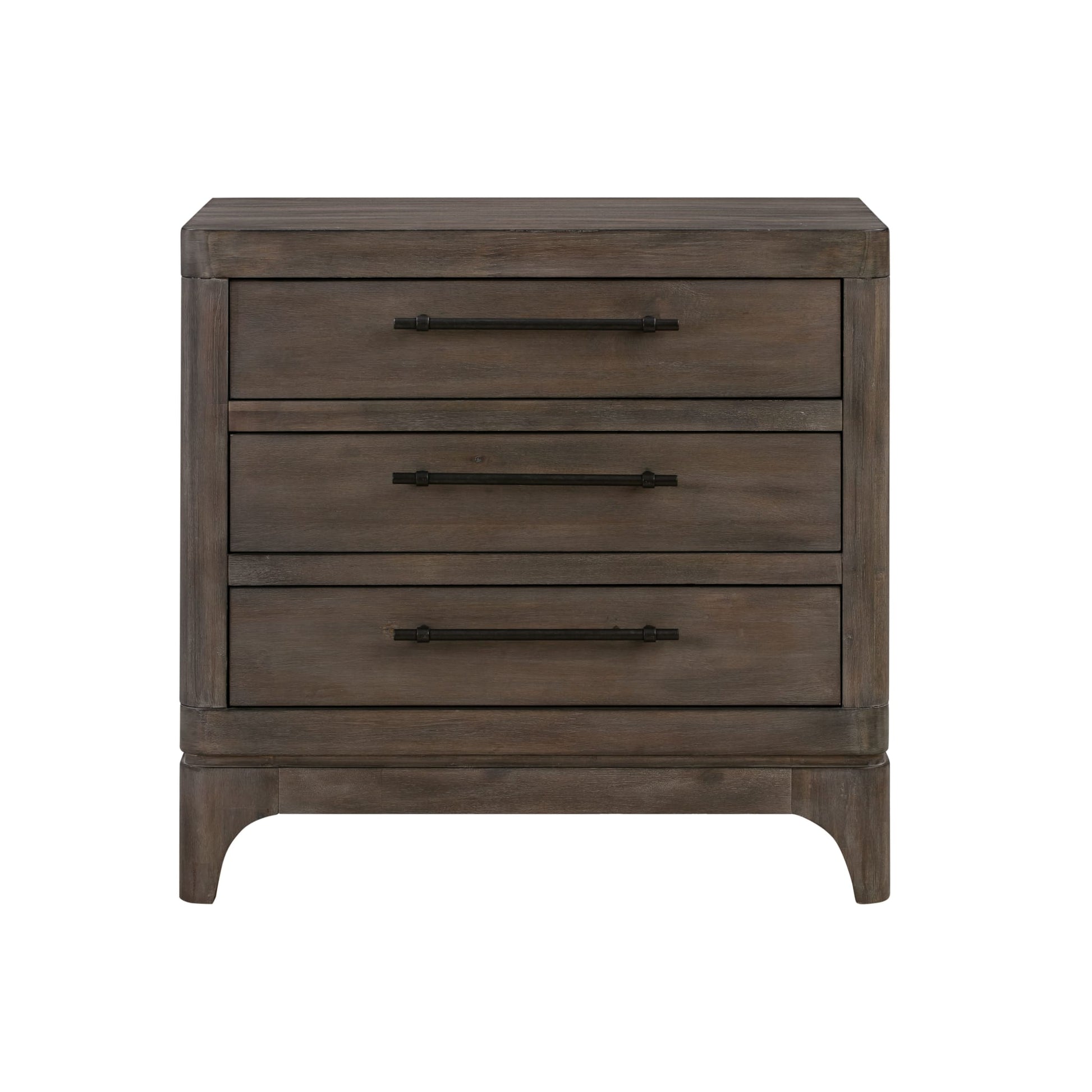 Modus Cicero Three-Drawer Nightstand in Slate GreyImage 5