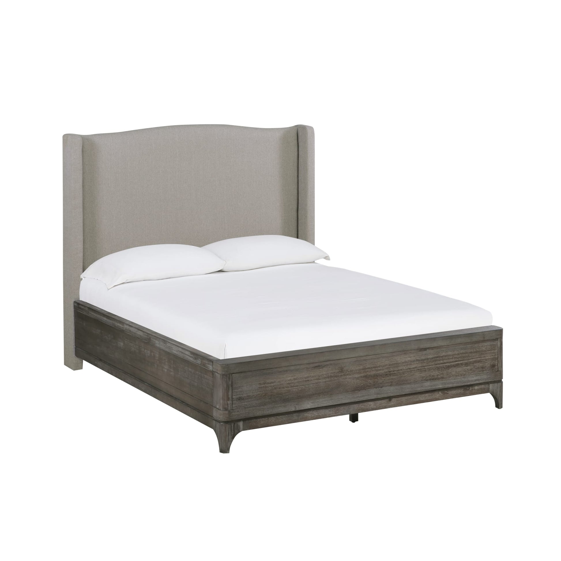 Modus Cicero Upholstered Wingback Bed in Slate GreyImage 3