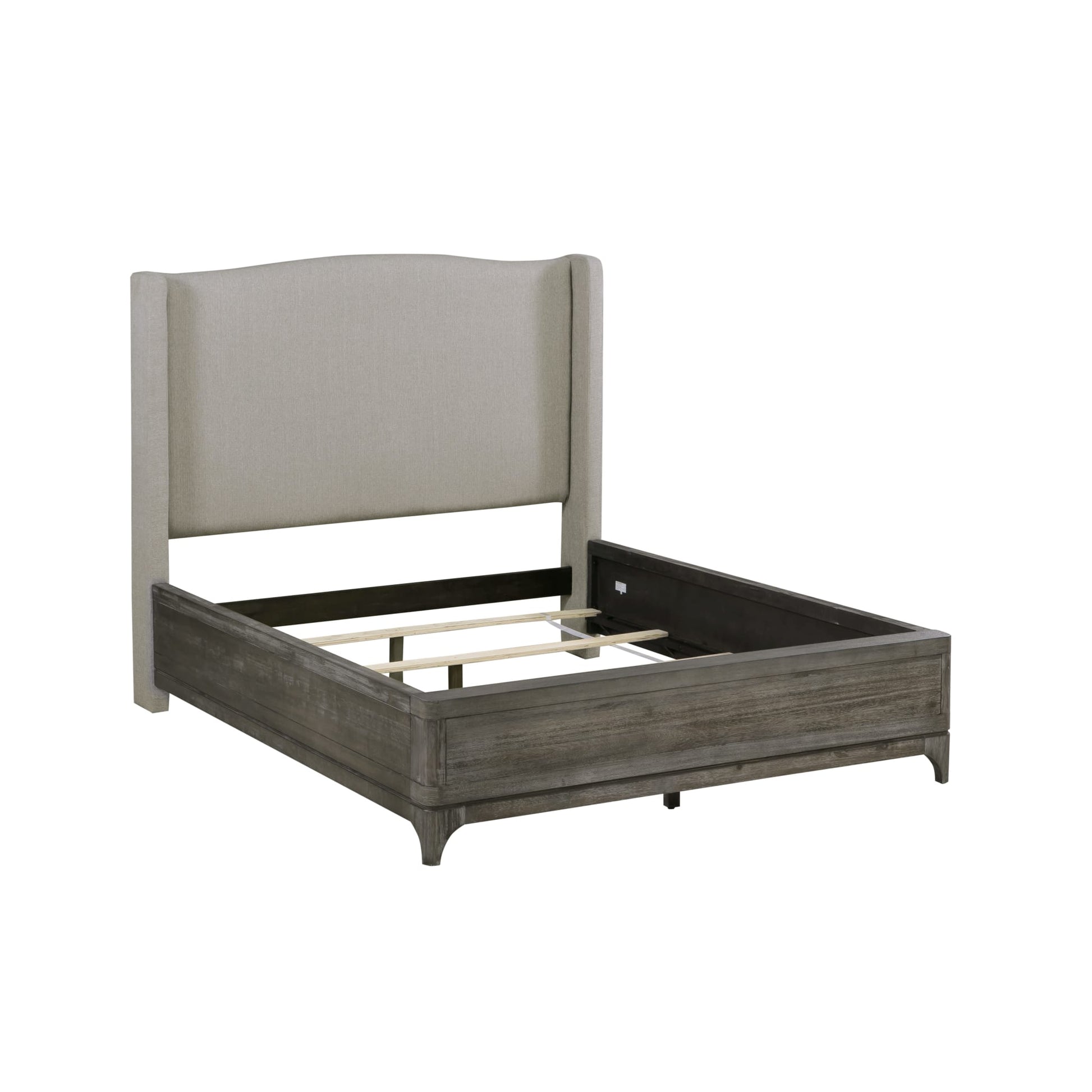 Modus Cicero Upholstered Wingback Bed in Slate GreyImage 5