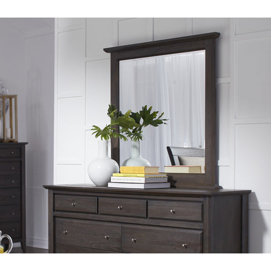 Modus City II Beveled Glass Mirror in Basalt GrayMain Image