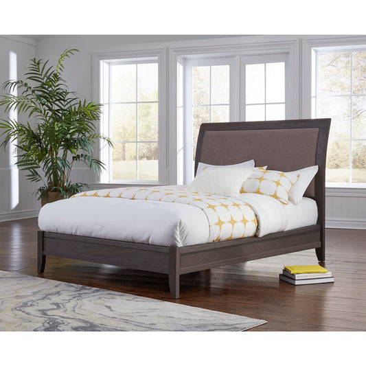 Modus City II Upholstered Sleigh Bed in Basalt GrayMain Image