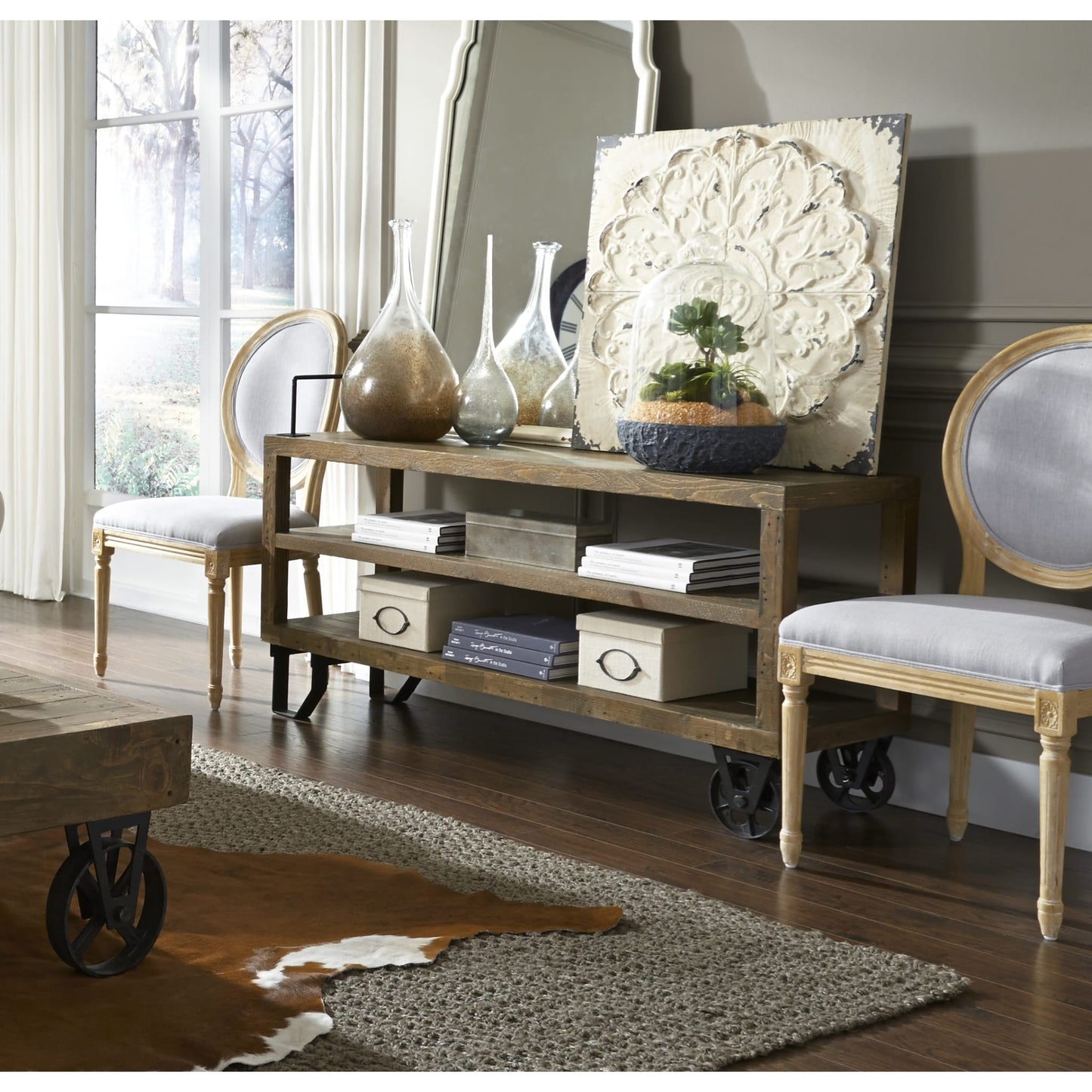 Modus Coalburn Reclaimed Wood Media Console in Russett BrownMain Image