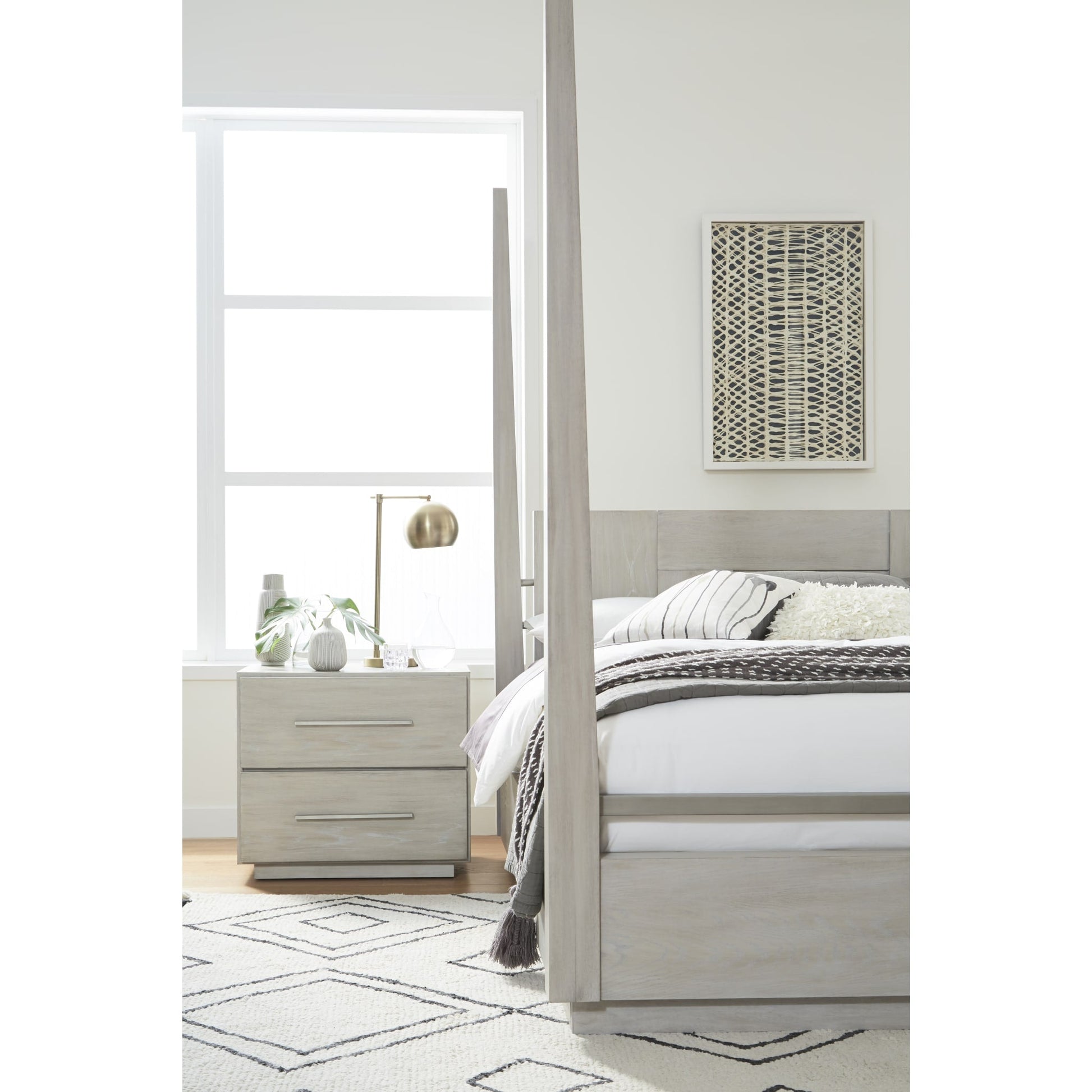 Modus Destination Wood Poster Bed in Cotton GreyImage 2