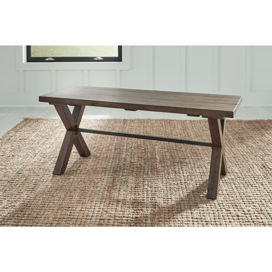 Modus Dubois Reclaimed Wood and Metal Dining Bench in Rodeo Brown and BlackMain Image