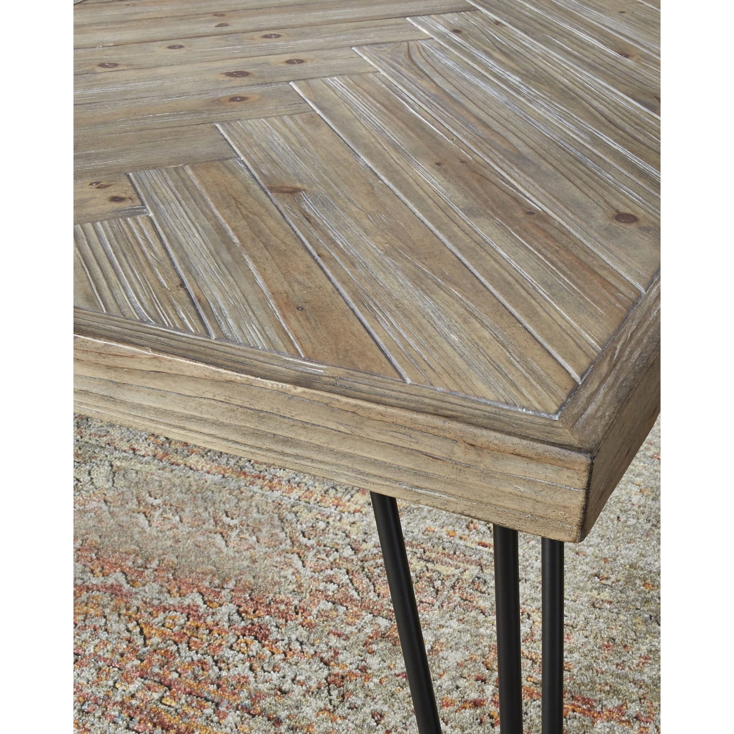 Modus Everson Solid Fir End Table in Sand DollarImage 3