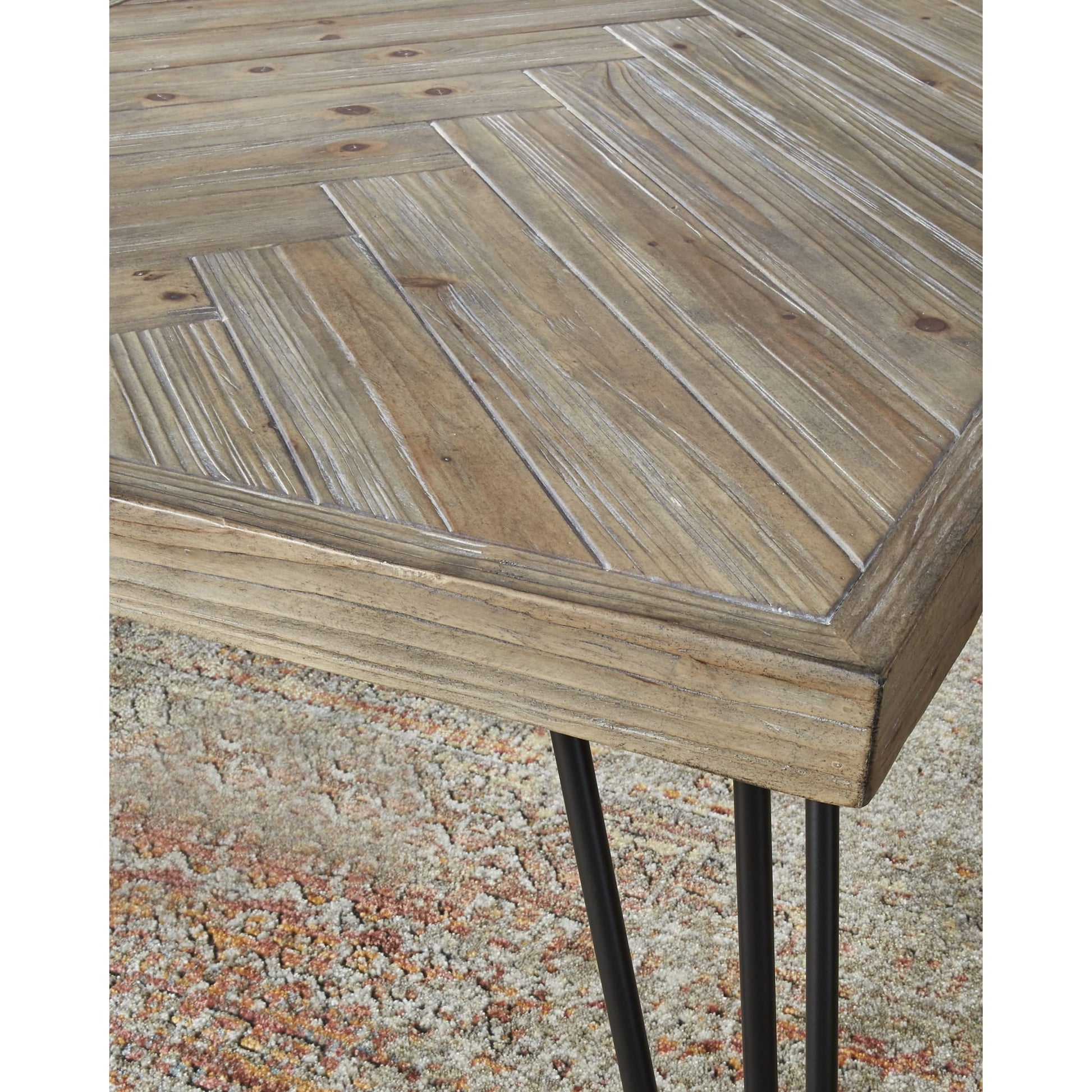 Modus Everson Solid Fir End Table in Sand DollarImage 3