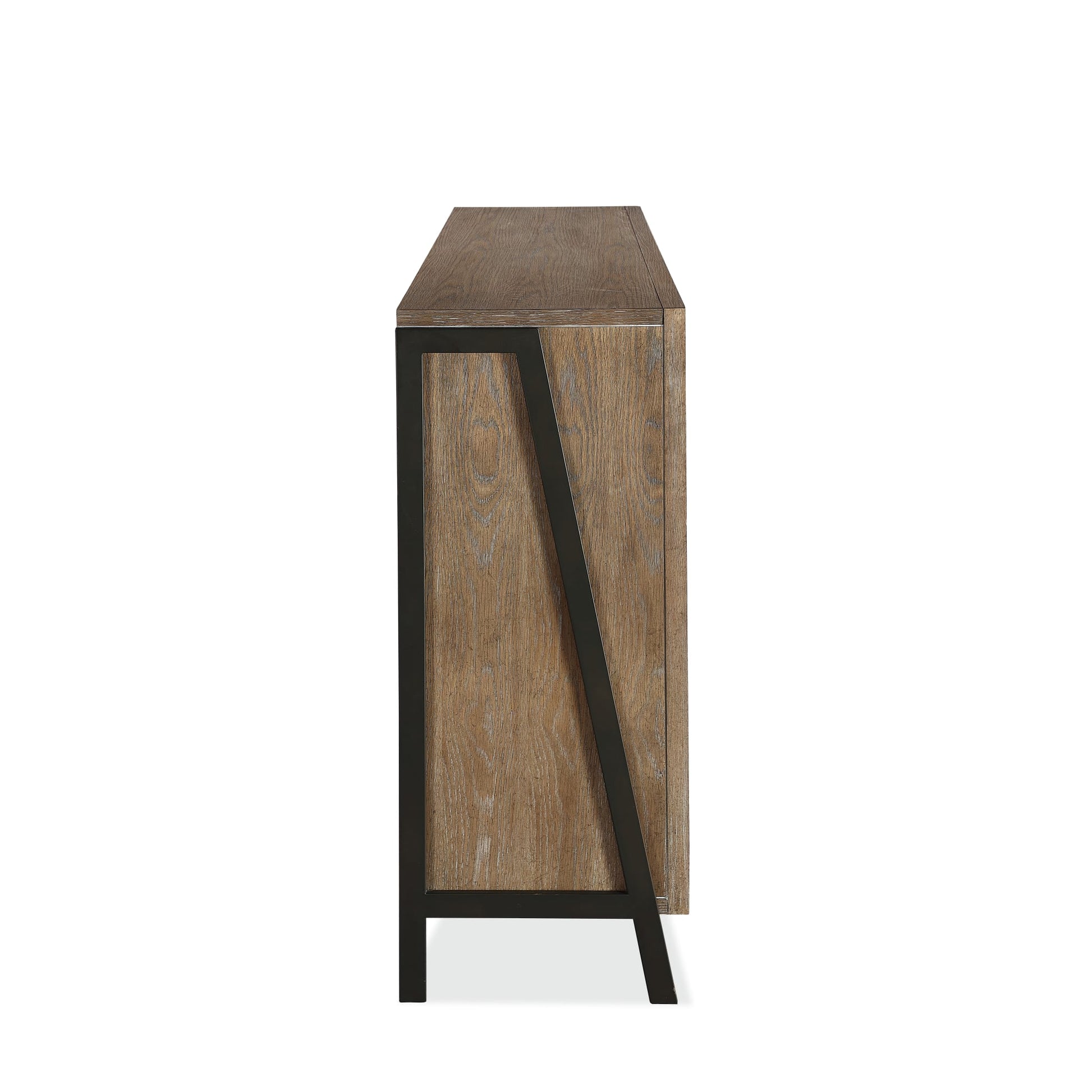 Modus Finch Wood and Metal Accent Bookcase in Buckwheat and Antique BronzeImage 2