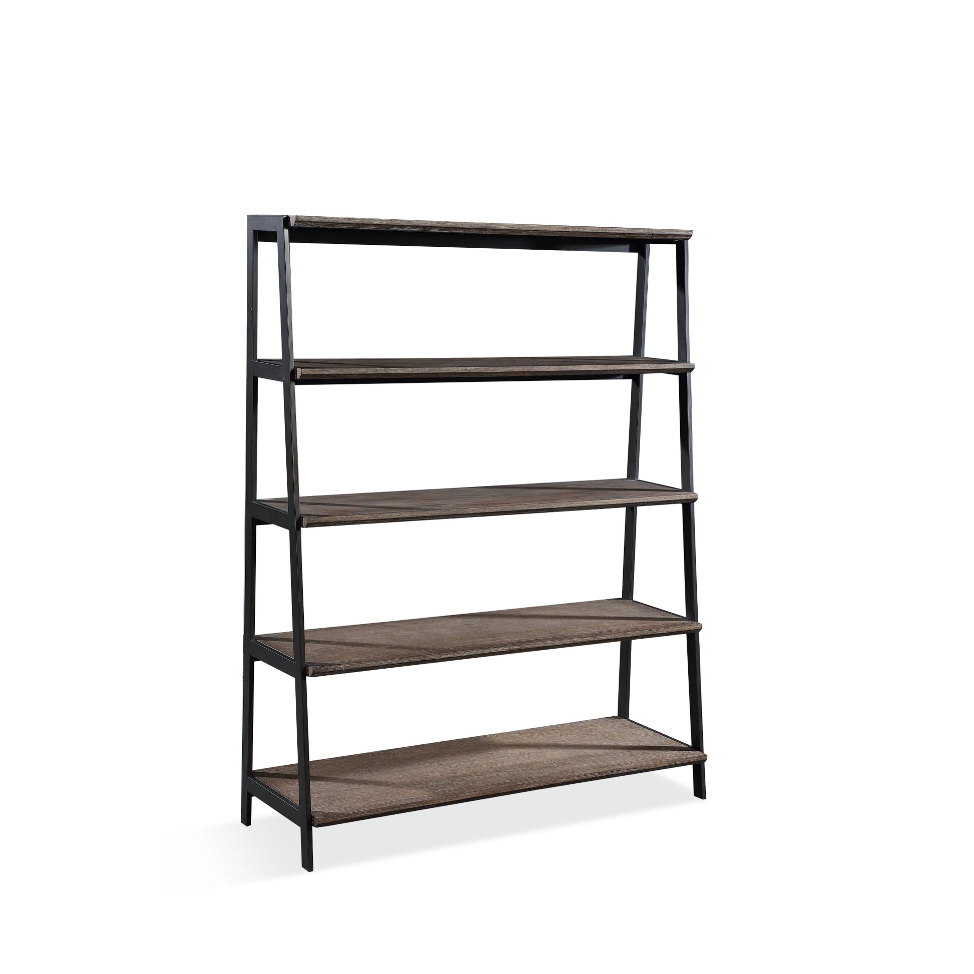 Modus Finch Wood and Metal Etagere Bookcase in Buckwheat and Antique BronzeImage 5