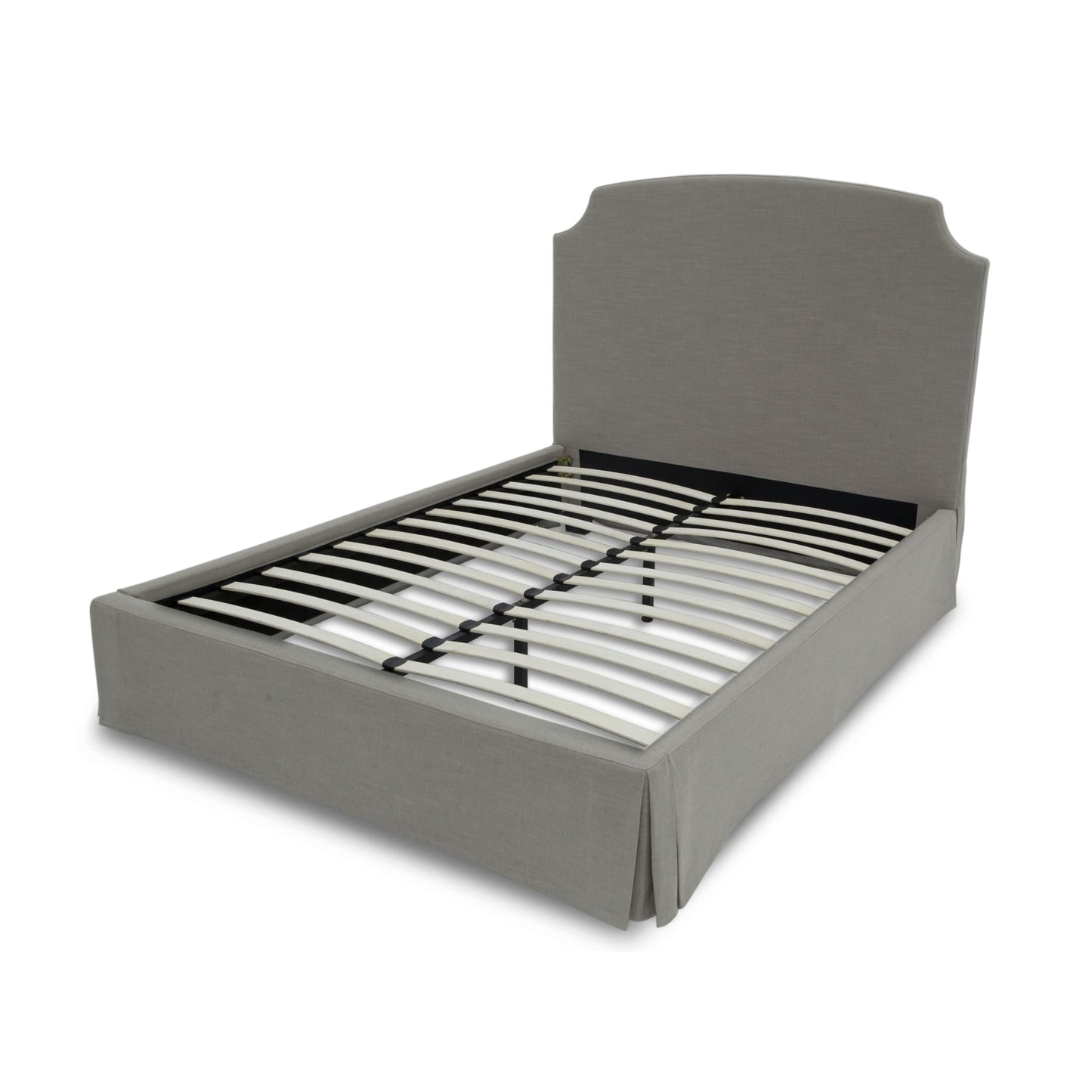 Modus Laurel UpholsteredSkirted Panel Bed in WheatImage 6