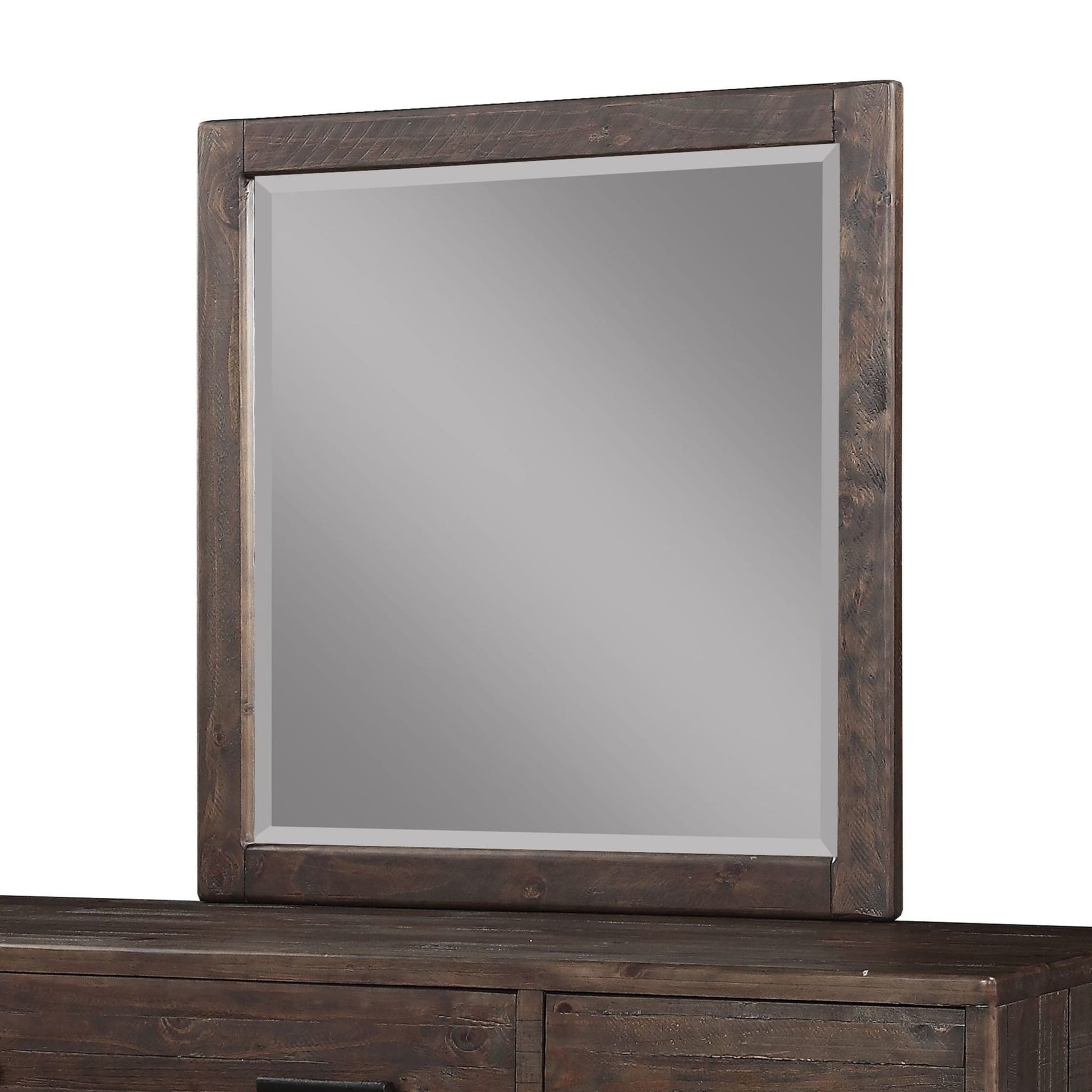 Modus McKinney Solid Wood Beveled Glass Mirror in Espresso PineImage 2