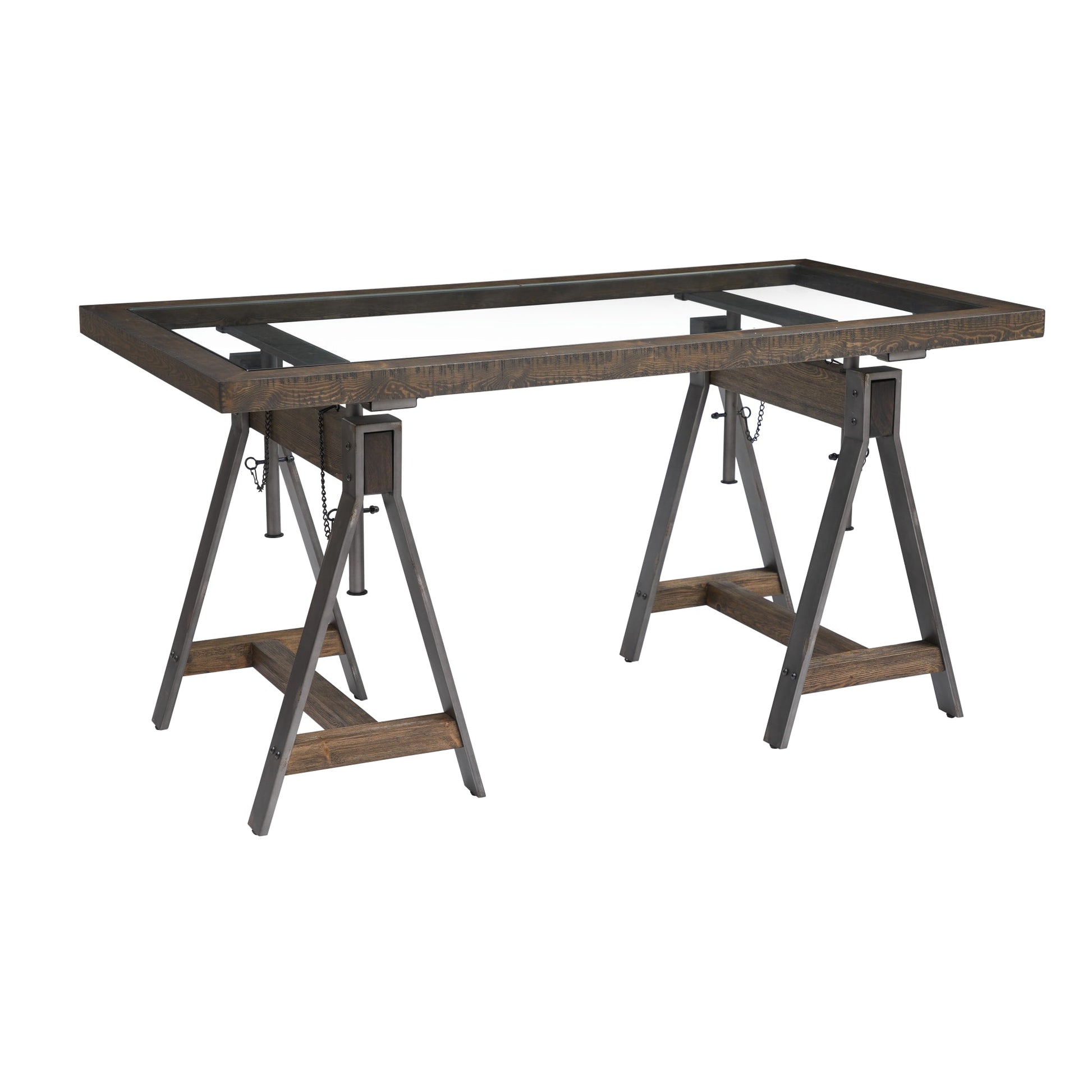Modus Medici Adjustable Desk in Charcoal BrownImage 3