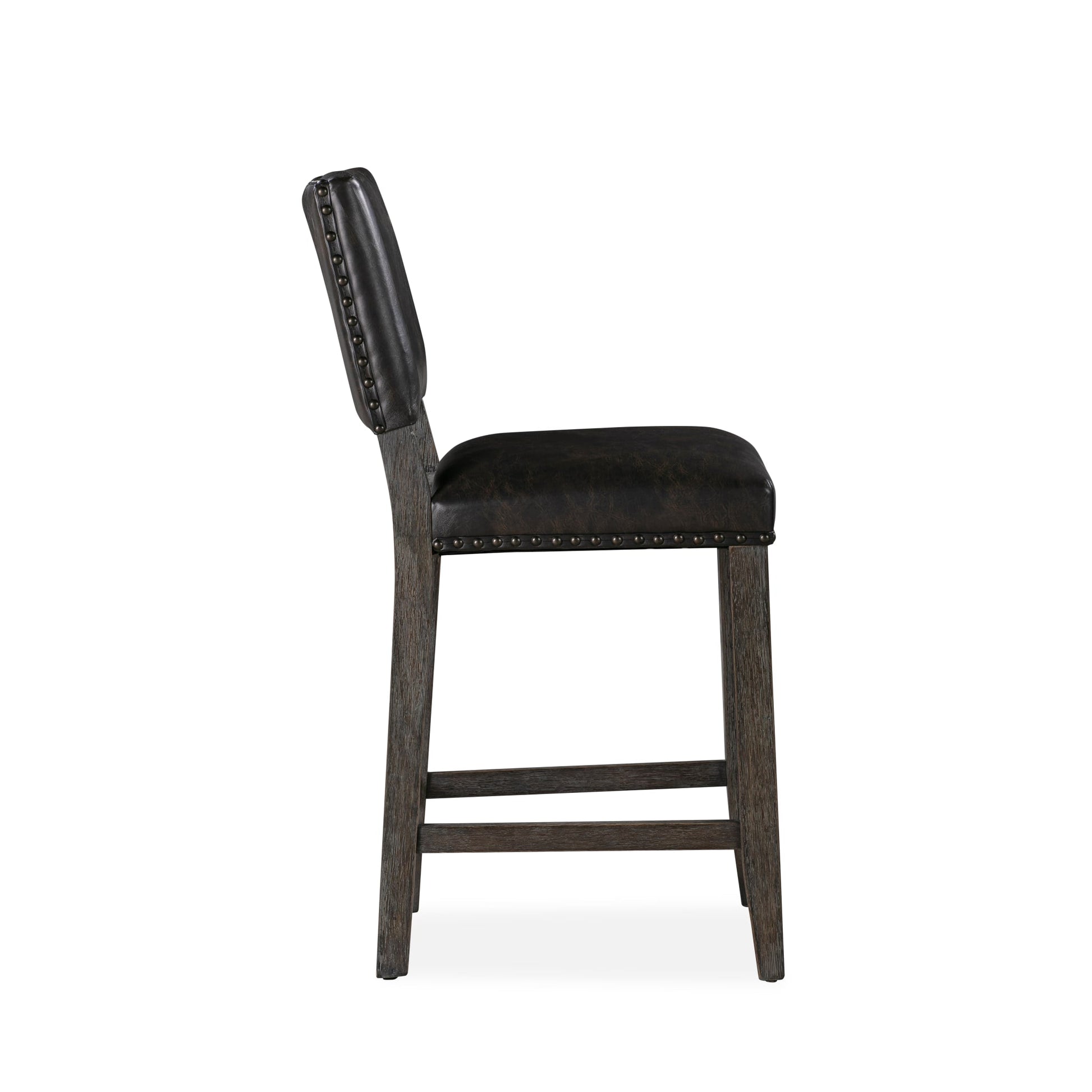 Modus Rousseau Upholstered Counter Stool in Vintage Brown and Deep AlmondImage 6