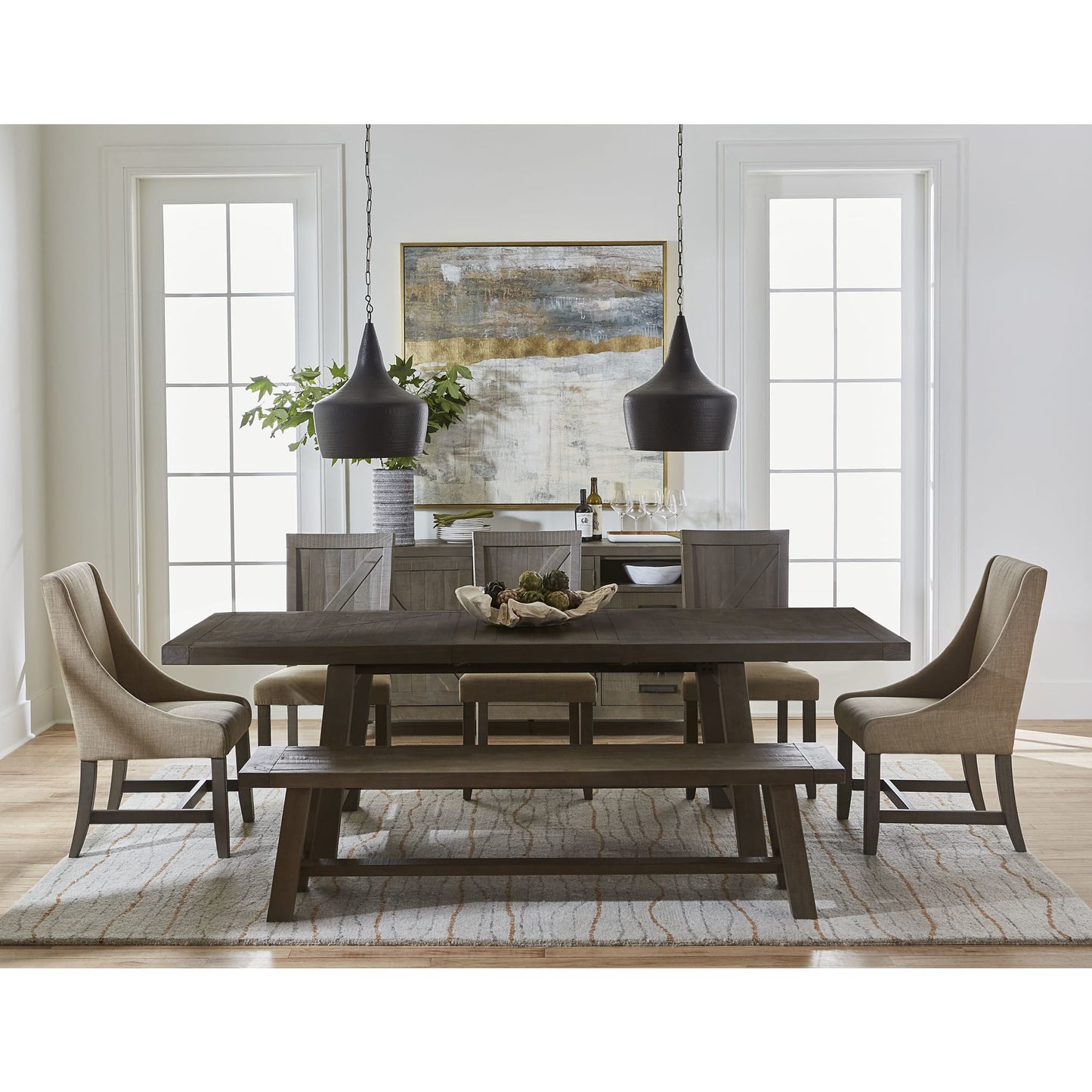 Modus Taryn Bench in Rustic GreyImage 2