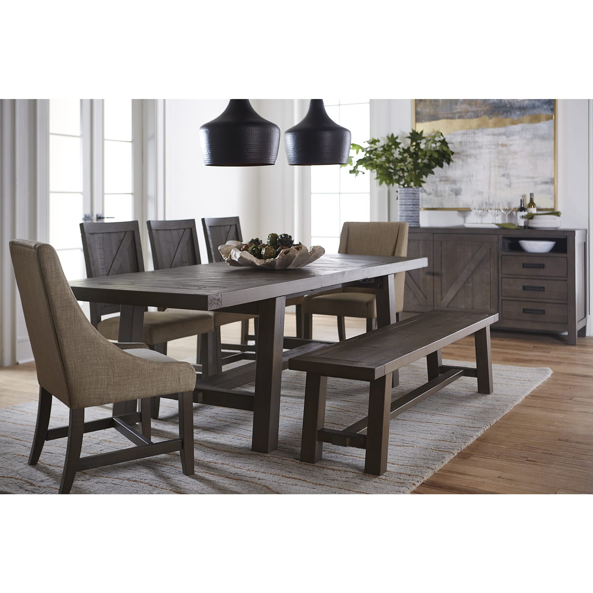Modus Taryn Three-Drawer Sideboard in Rustic GreyImage 1