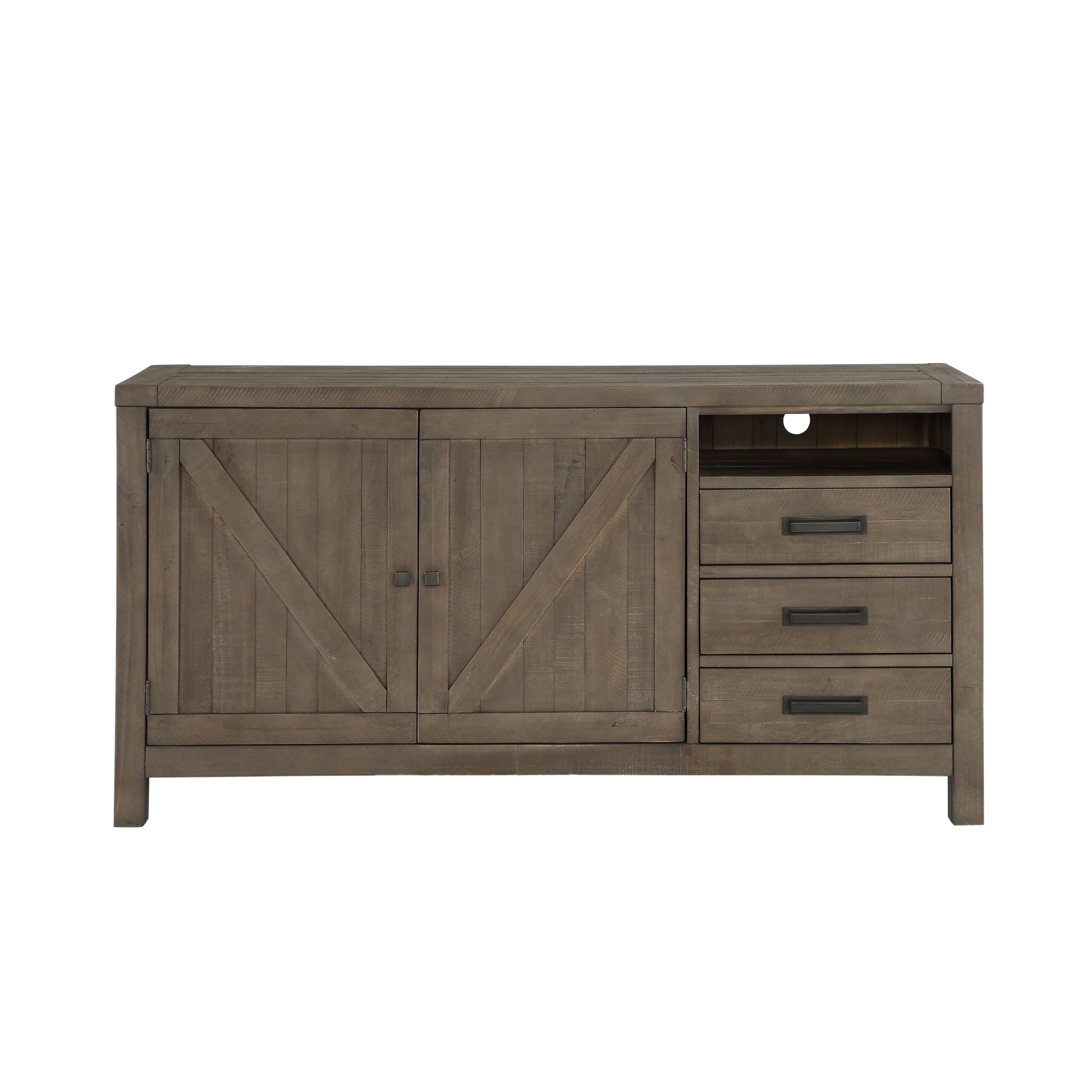 Modus Taryn Three-Drawer Sideboard in Rustic GreyImage 2