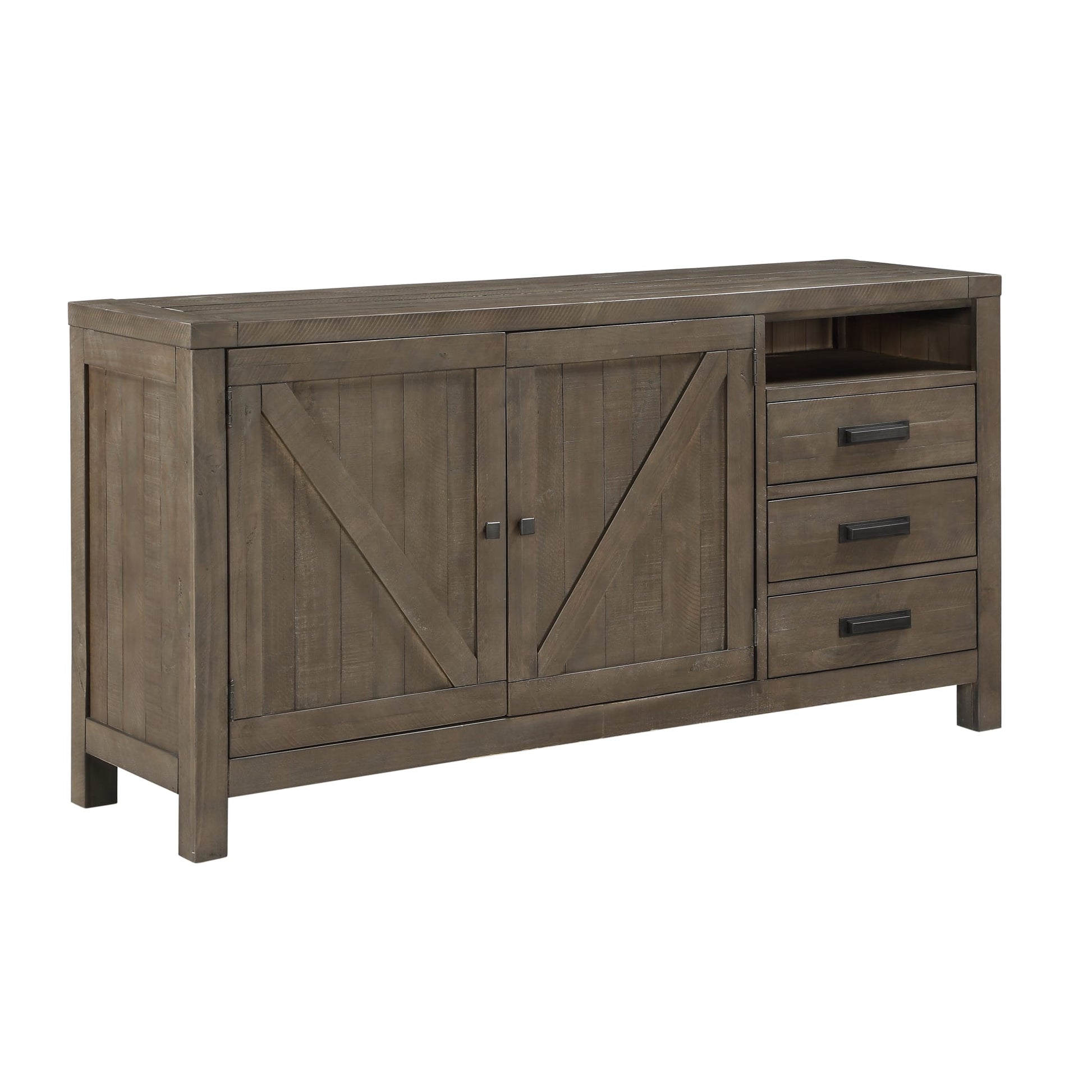 Modus Taryn Three-Drawer Sideboard in Rustic GreyImage 3