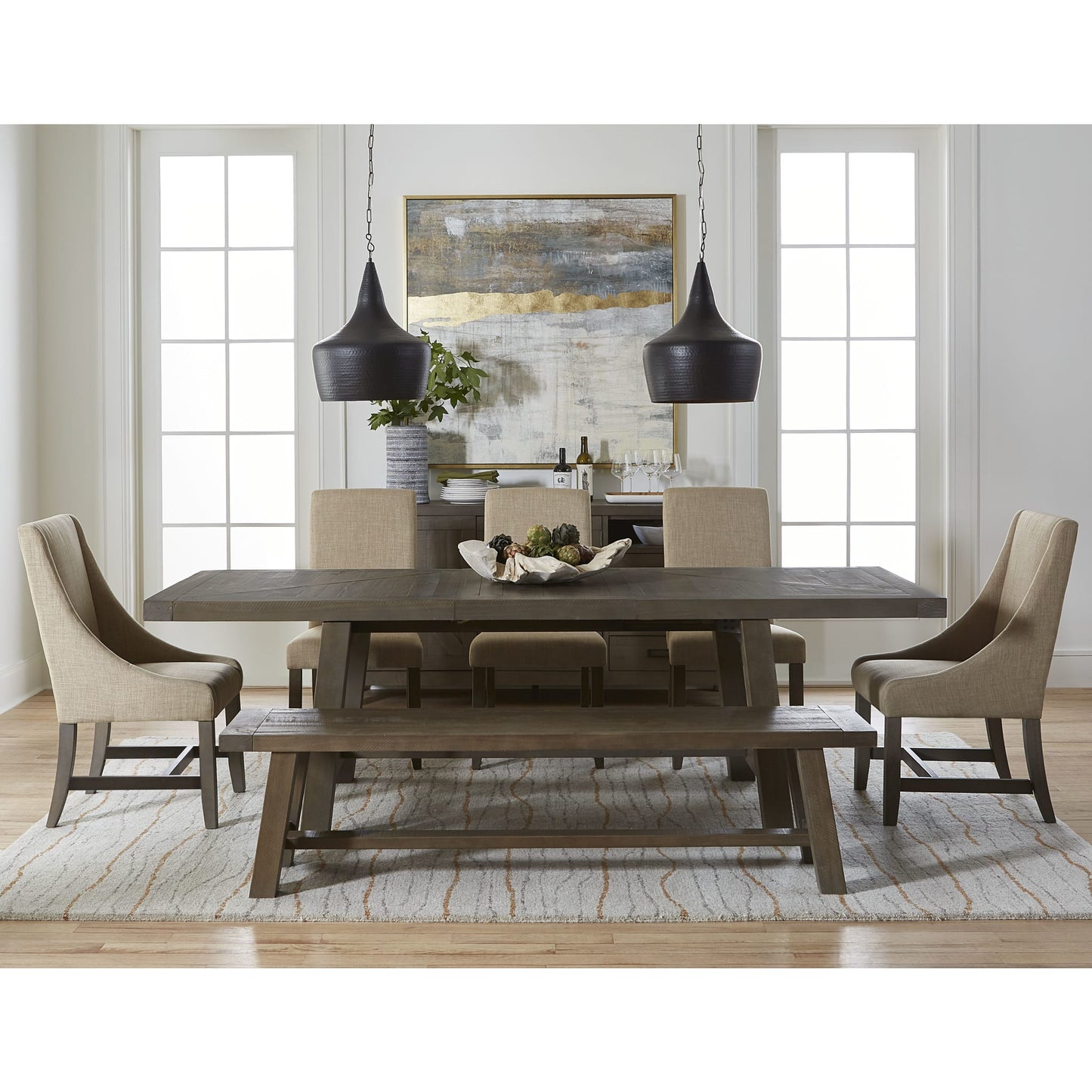 Modus Taryn Three-Drawer Sideboard in Rustic GreyImage 4