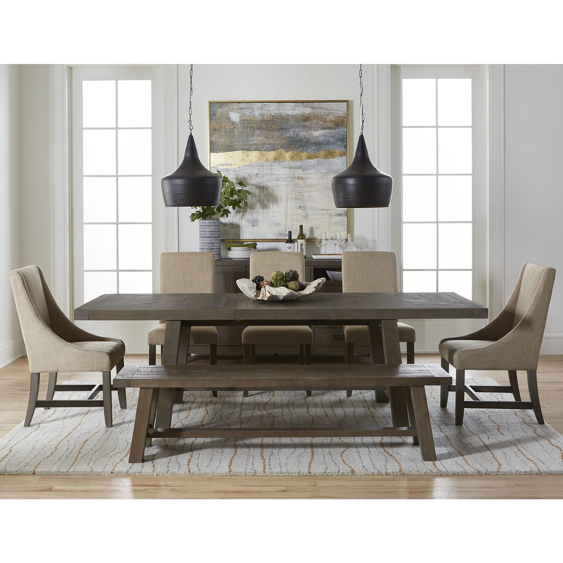 Modus Taryn Three-Drawer Sideboard in Rustic GreyImage 4
