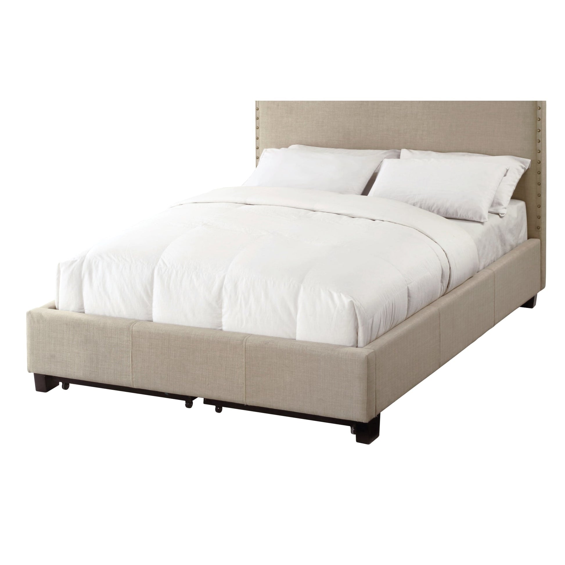Modus Tavel Nailhead Footboard Storage Bed in Toast LinenImage 4