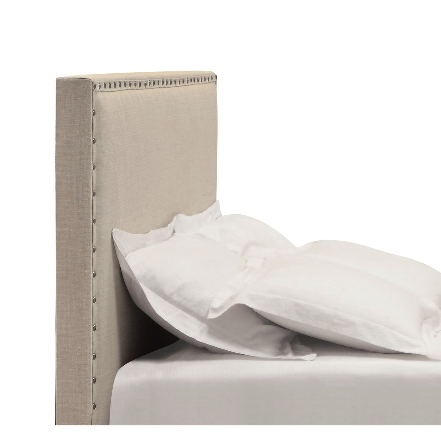 Modus Tavel Nailhead Upholstered Headboard in Toast LinenImage 4