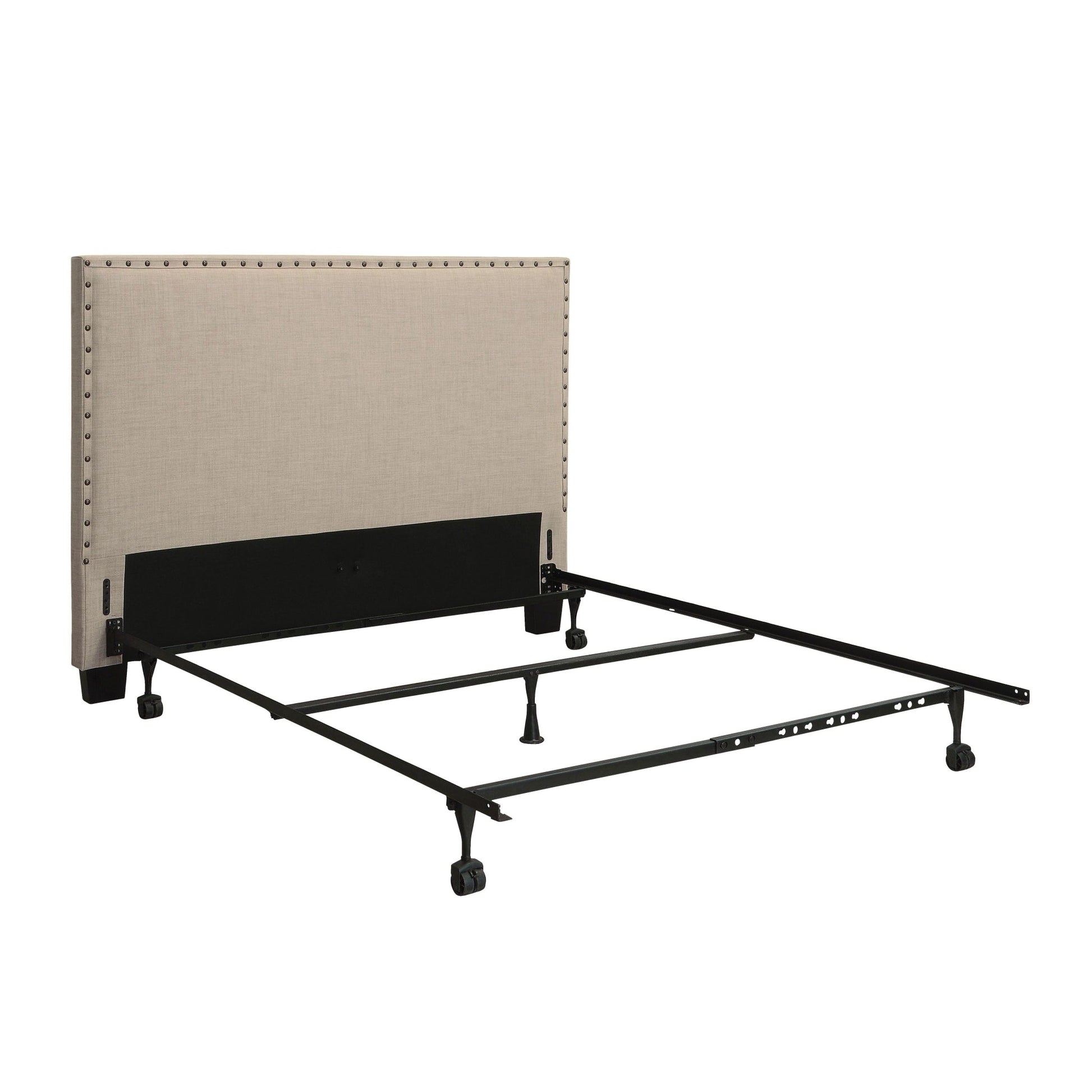 Modus Tavel Nailhead Upholstered Headboard in Toast LinenImage 7