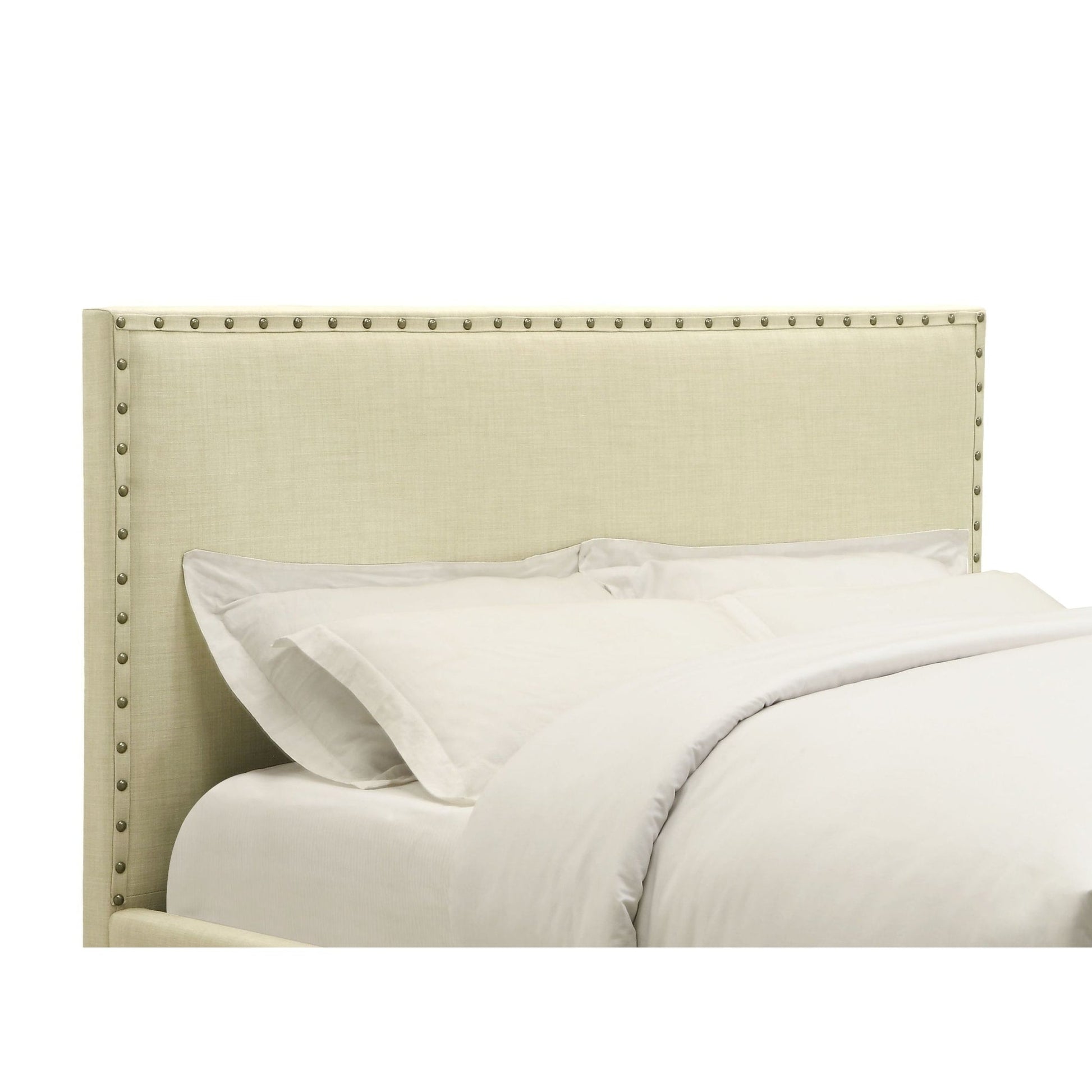 Modus Tavel Nailhead Upholstered Headboard in TumbleweedImage 5