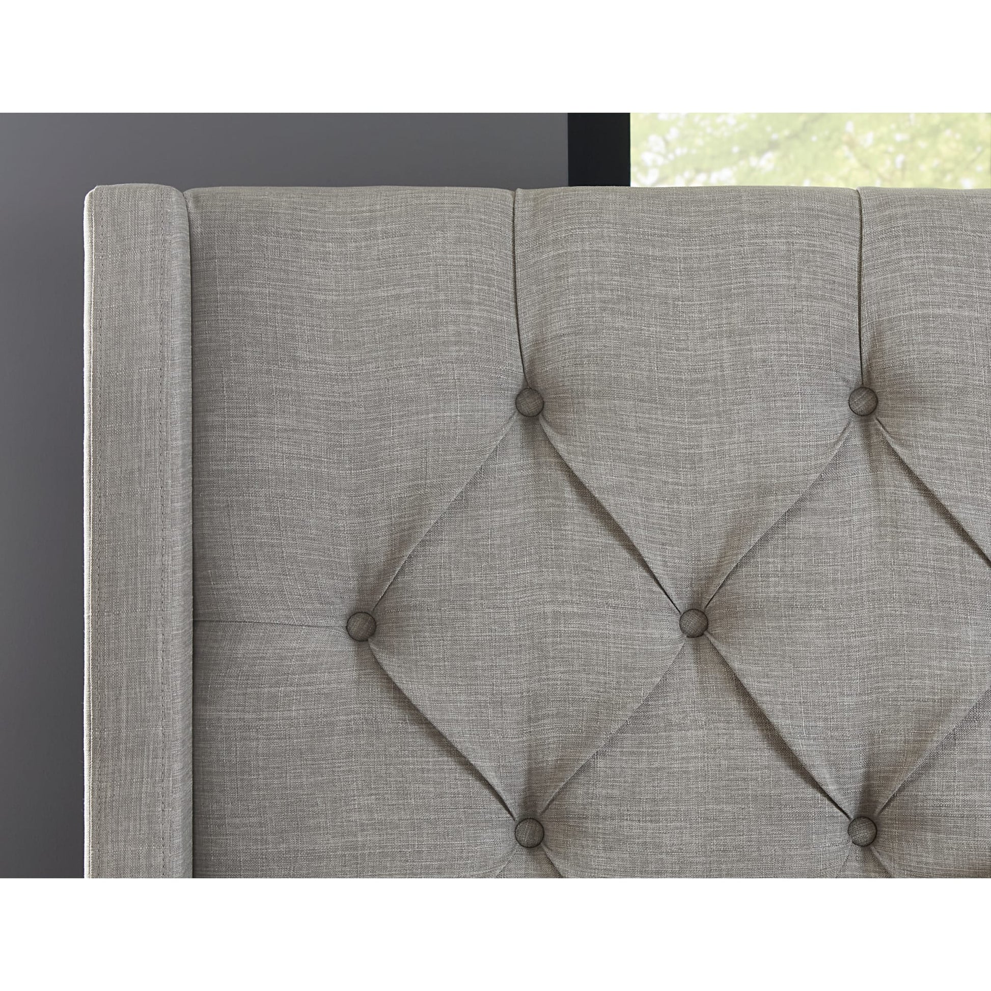 Modus Verona Upholstered Platform Bed in Speckled GreyImage 1