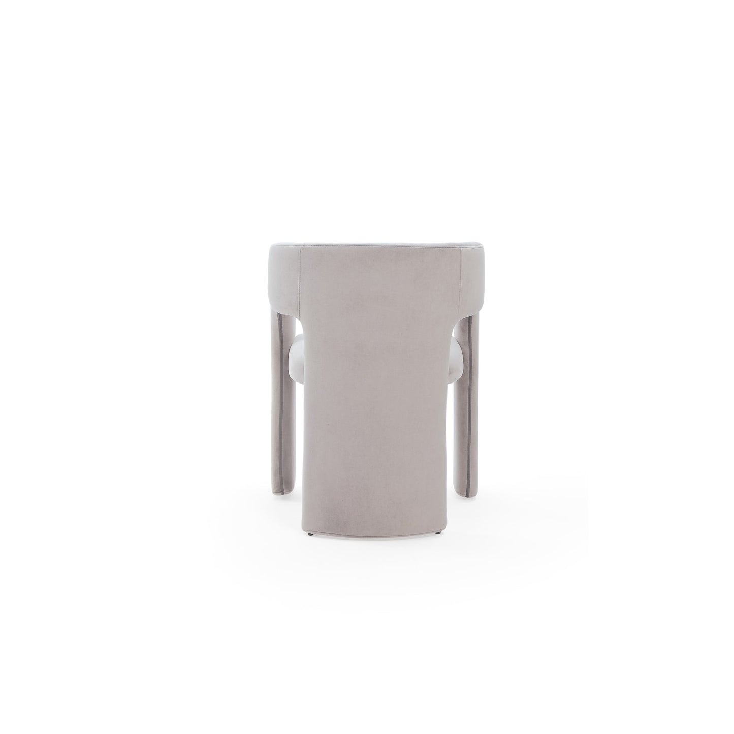 Modus Winston Fully Upholstered Arm Chair in Ash Grey Velvet Image 3