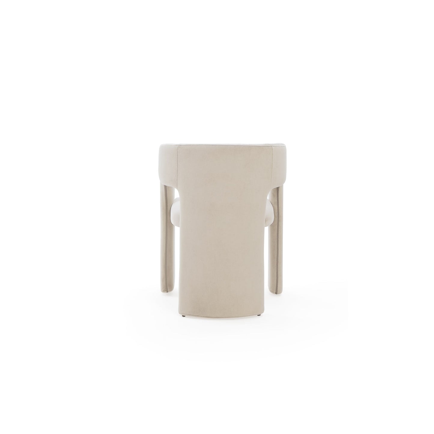Modus Winston Fully Upholstered Arm Chair in Cream Velvet Image 3