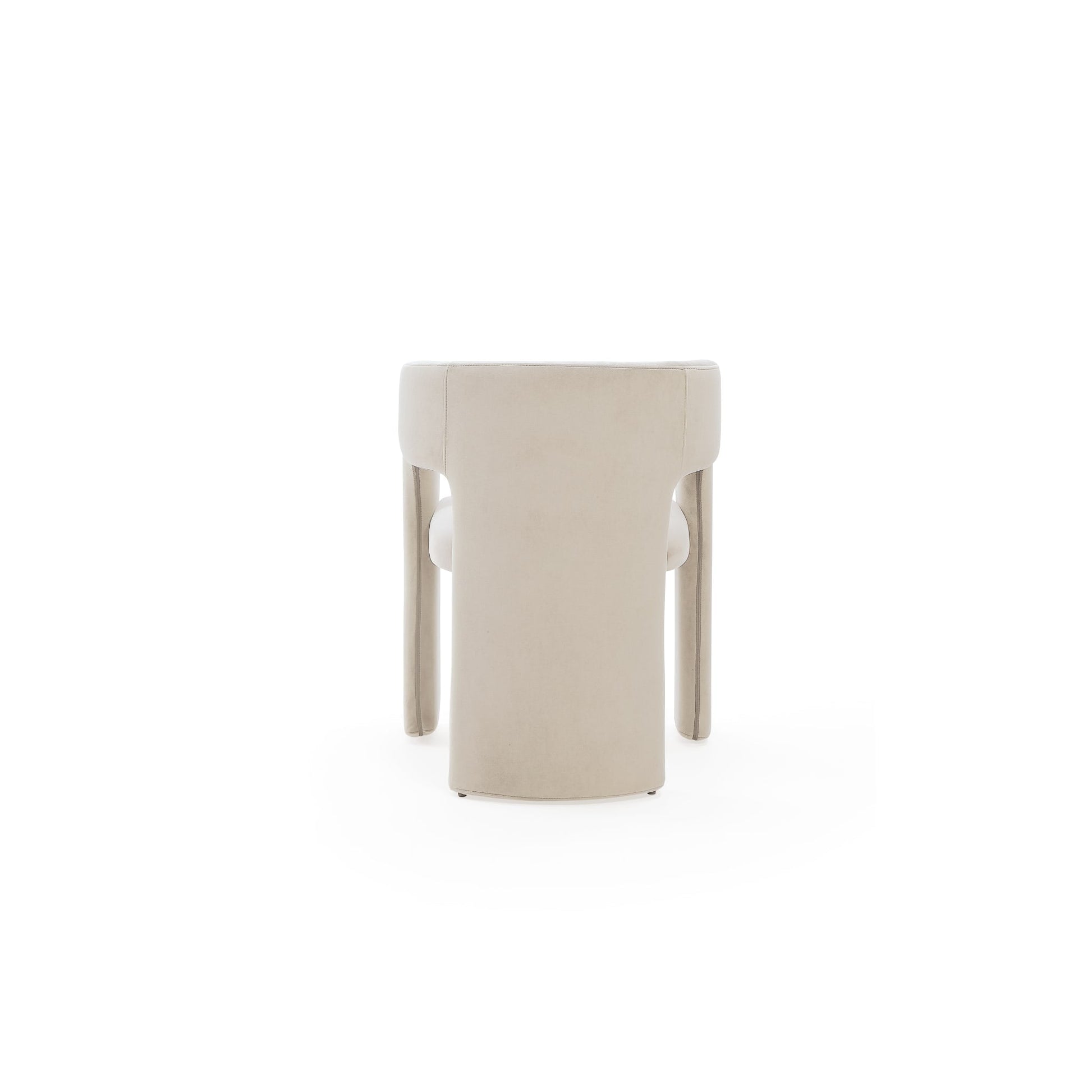 Modus Winston Fully Upholstered Arm Chair in Cream Velvet Image 3