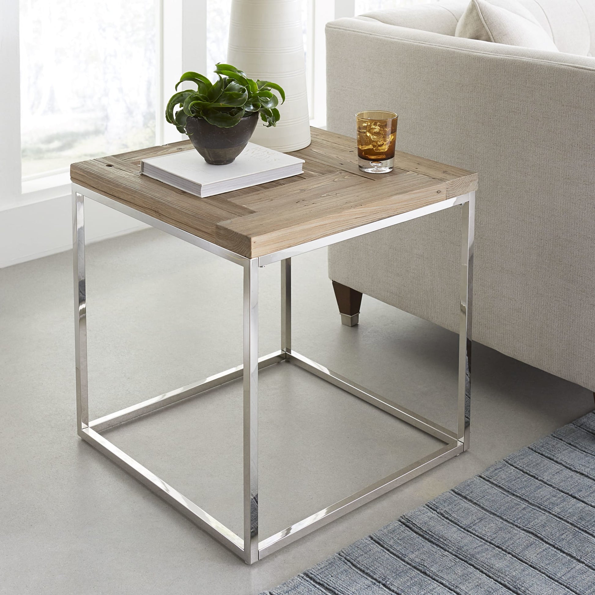 Modus Ace Reclaimed Wood End TableMain Image