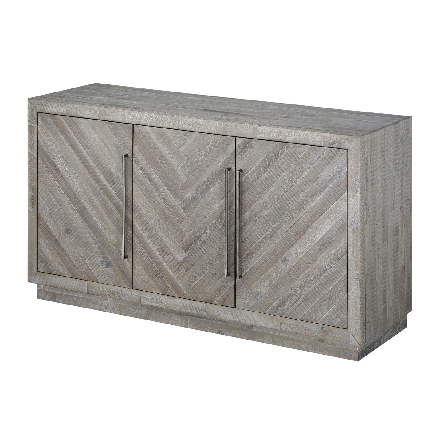 Modus Alexandra Solid Wood Three Door Sideboard in Rustic LatteImage 2