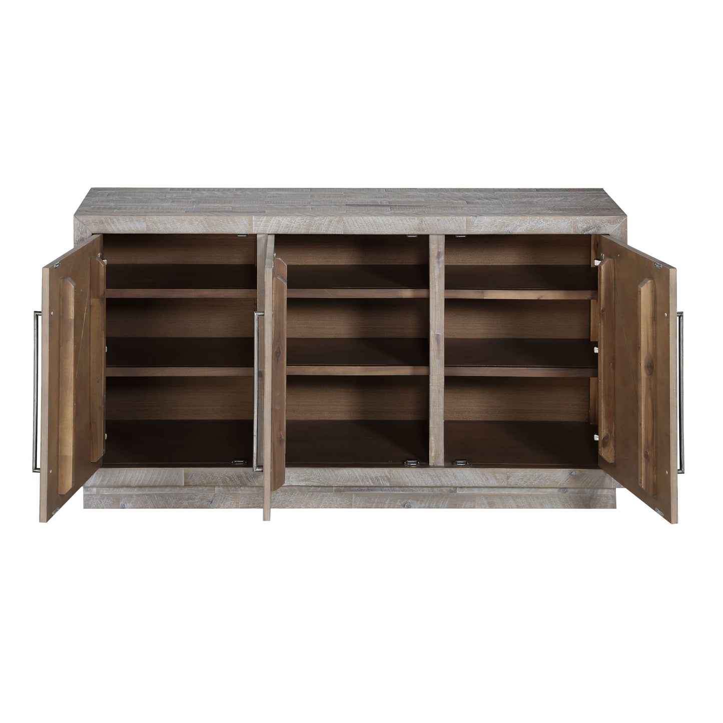 Modus Alexandra Solid Wood Three Door Sideboard in Rustic LatteImage 4