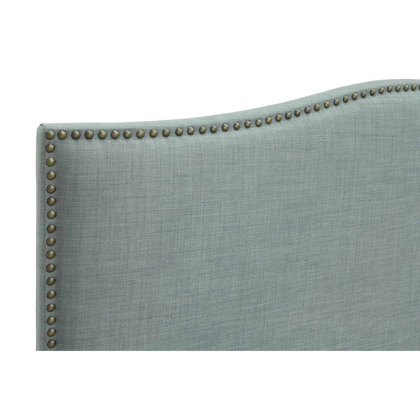 Modus Ariana Camelback Upholstered Headboard in Bluebird LinenImage 2