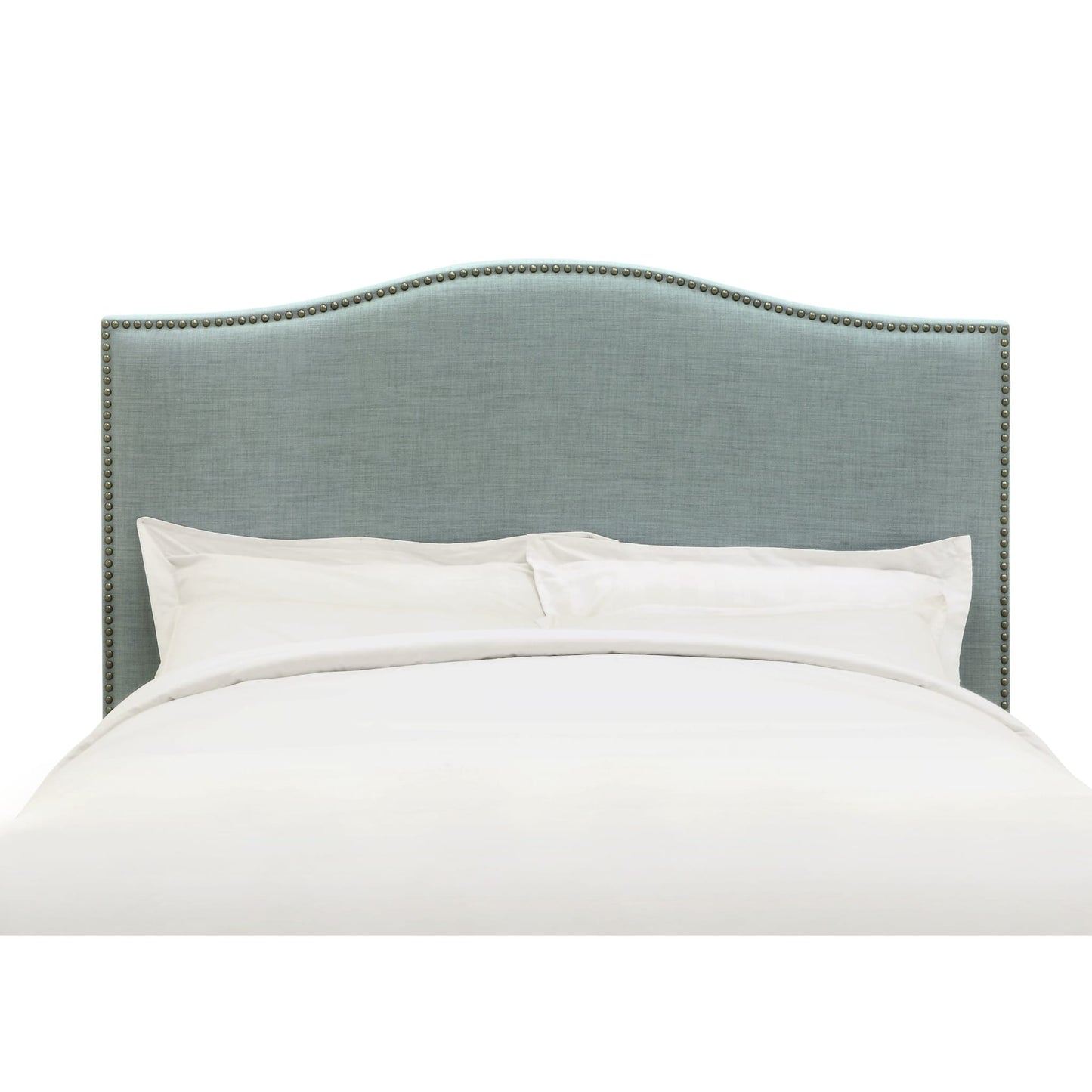 Modus Ariana Camelback Upholstered Headboard in Bluebird LinenImage 4