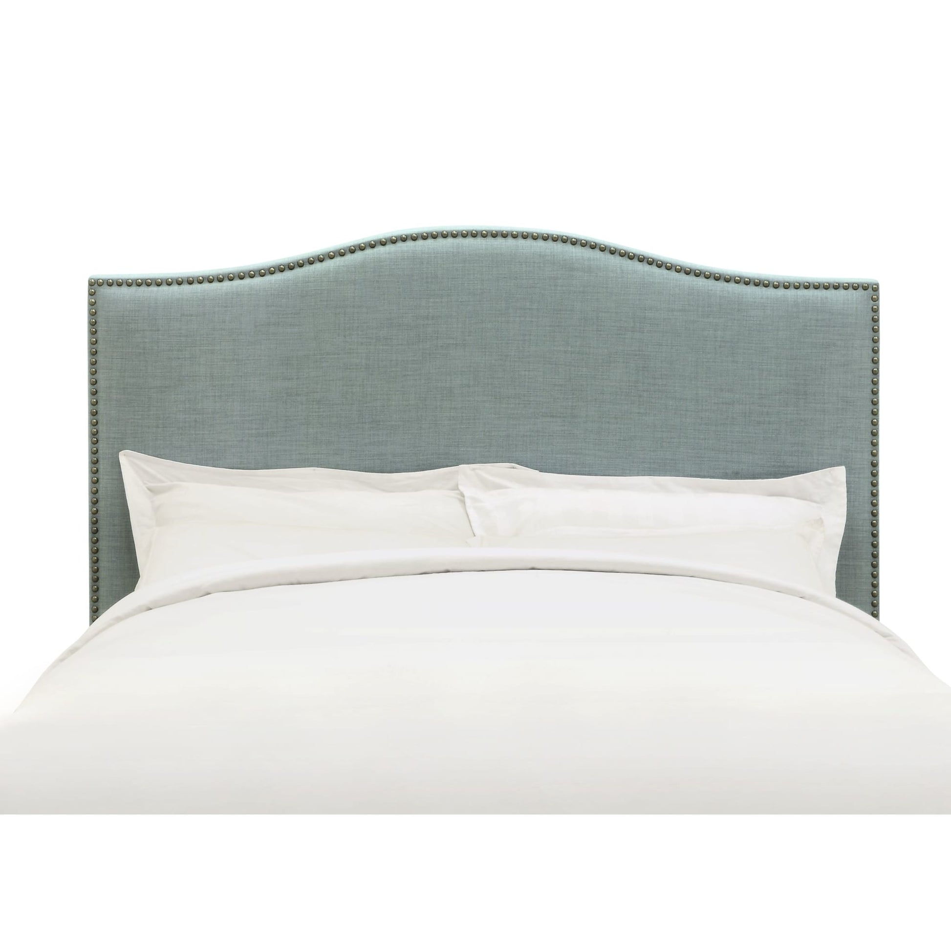 Modus Ariana Camelback Upholstered Headboard in Bluebird LinenImage 4