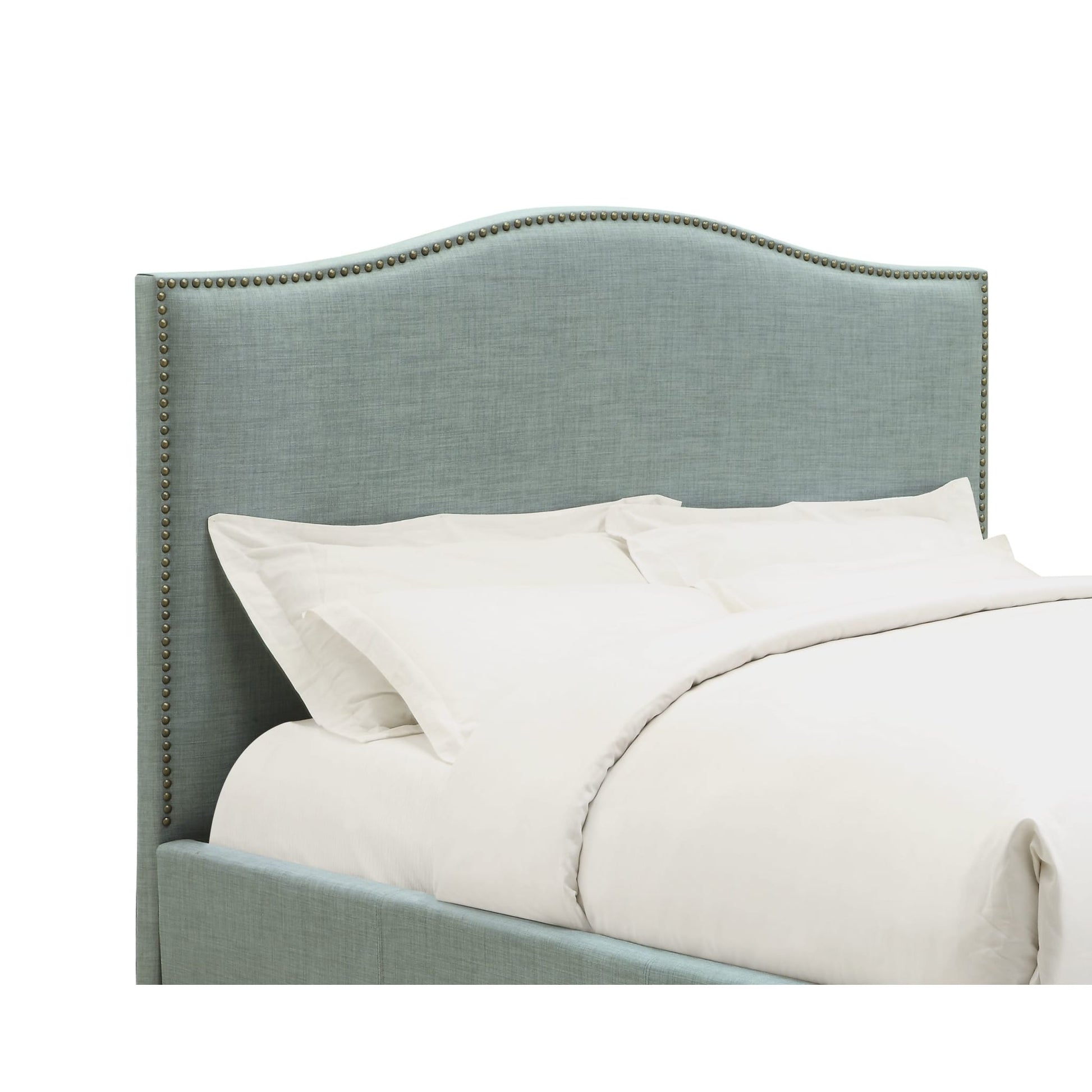 Modus Ariana Camelback Upholstered Headboard in Bluebird LinenImage 5