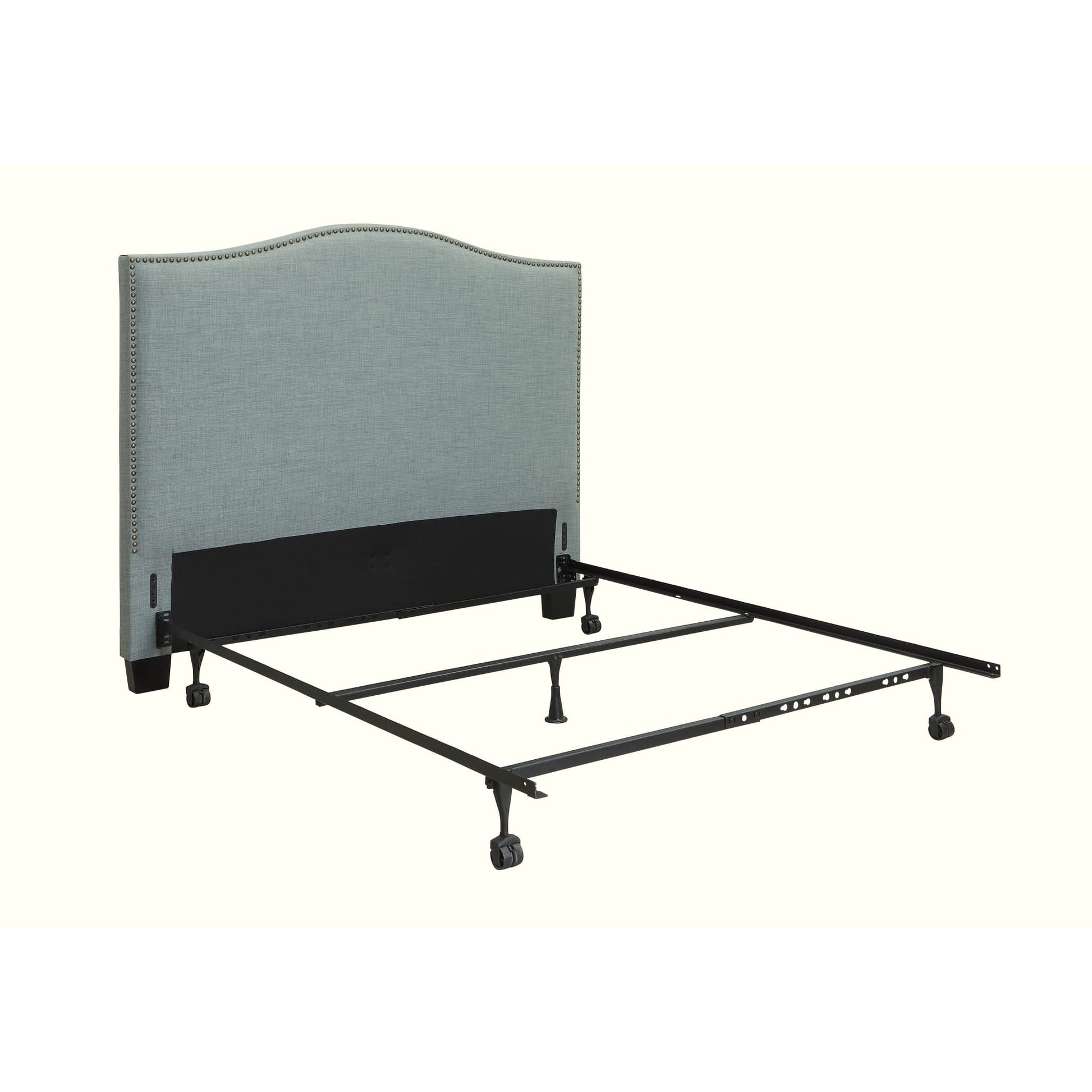 Modus Ariana Camelback Upholstered Headboard in Bluebird LinenImage 7