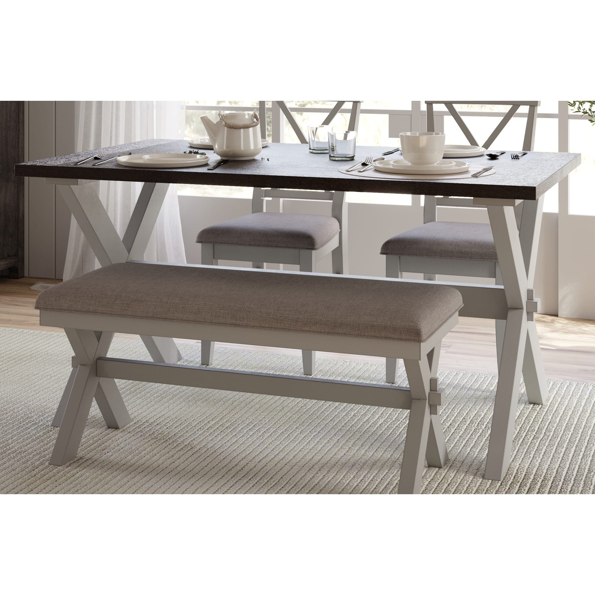 Modus Beauvoir Rectangular Wood Dining Table in Honey BunsMain Image