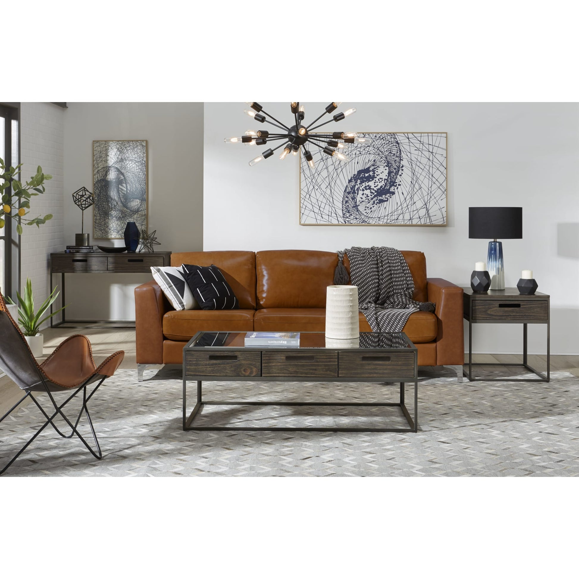 Modus Bradley One-Drawer End Table in Double FudgeImage 1
