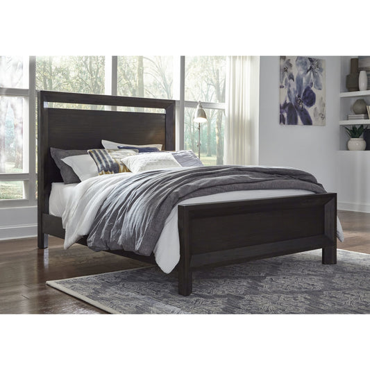 Modus Chloe Wood Panel Bed in Basalt GreyMain Image