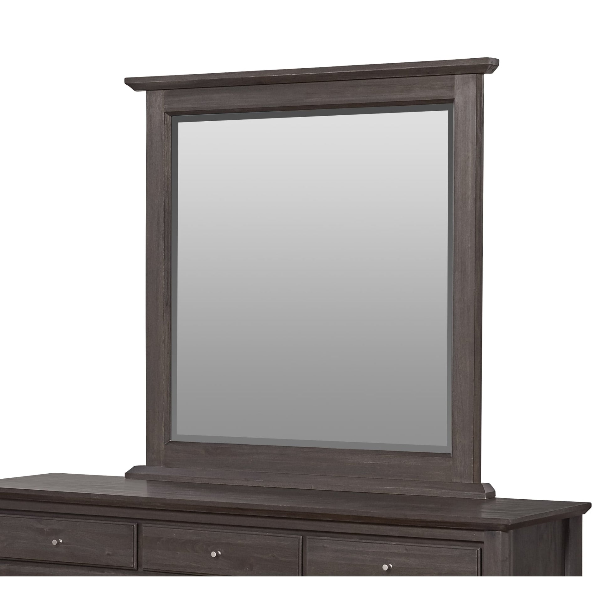 Modus City II Beveled Glass Mirror in Basalt GrayImage 2