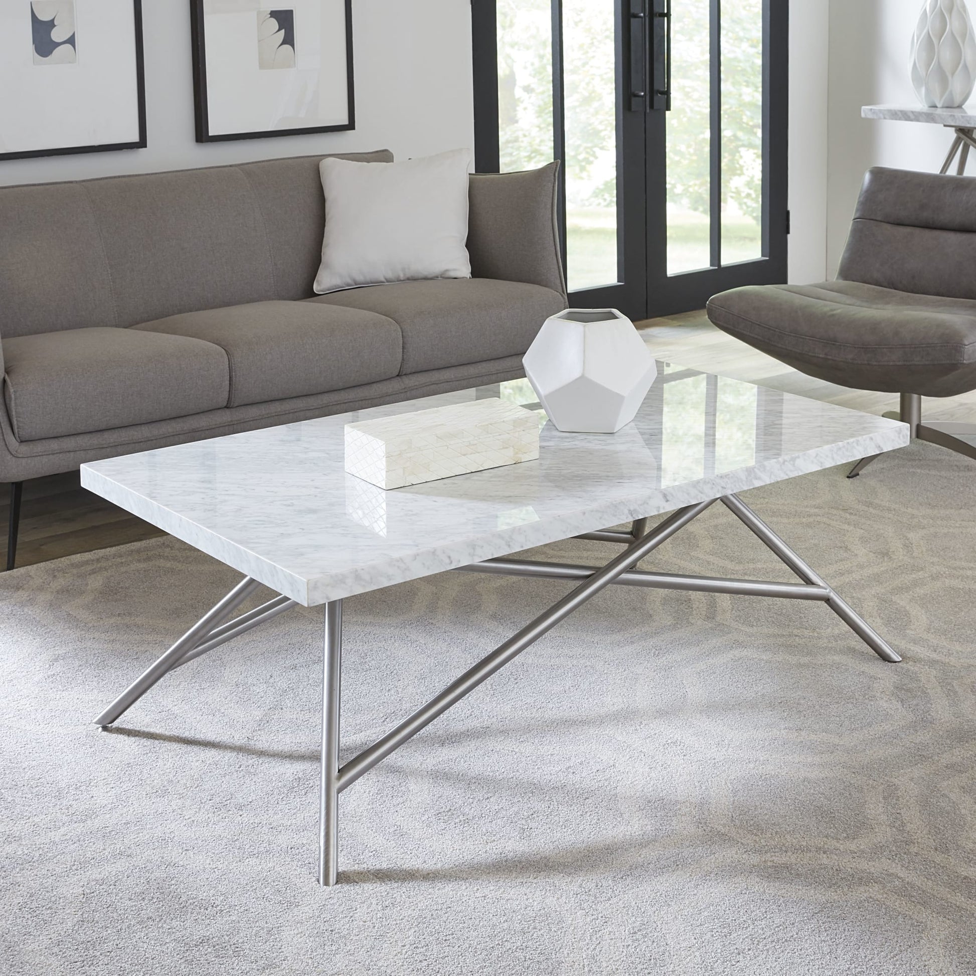 Modus Coral Coffee Table in MarbleMain Image