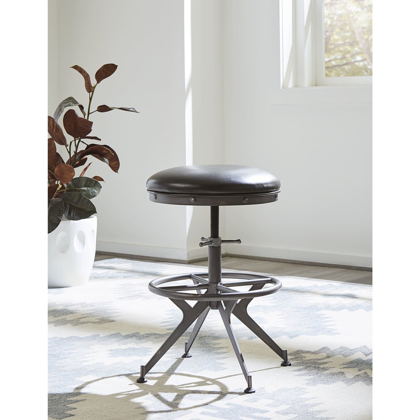 Modus Medici Desk Stool in Charcoal BrownMain Image