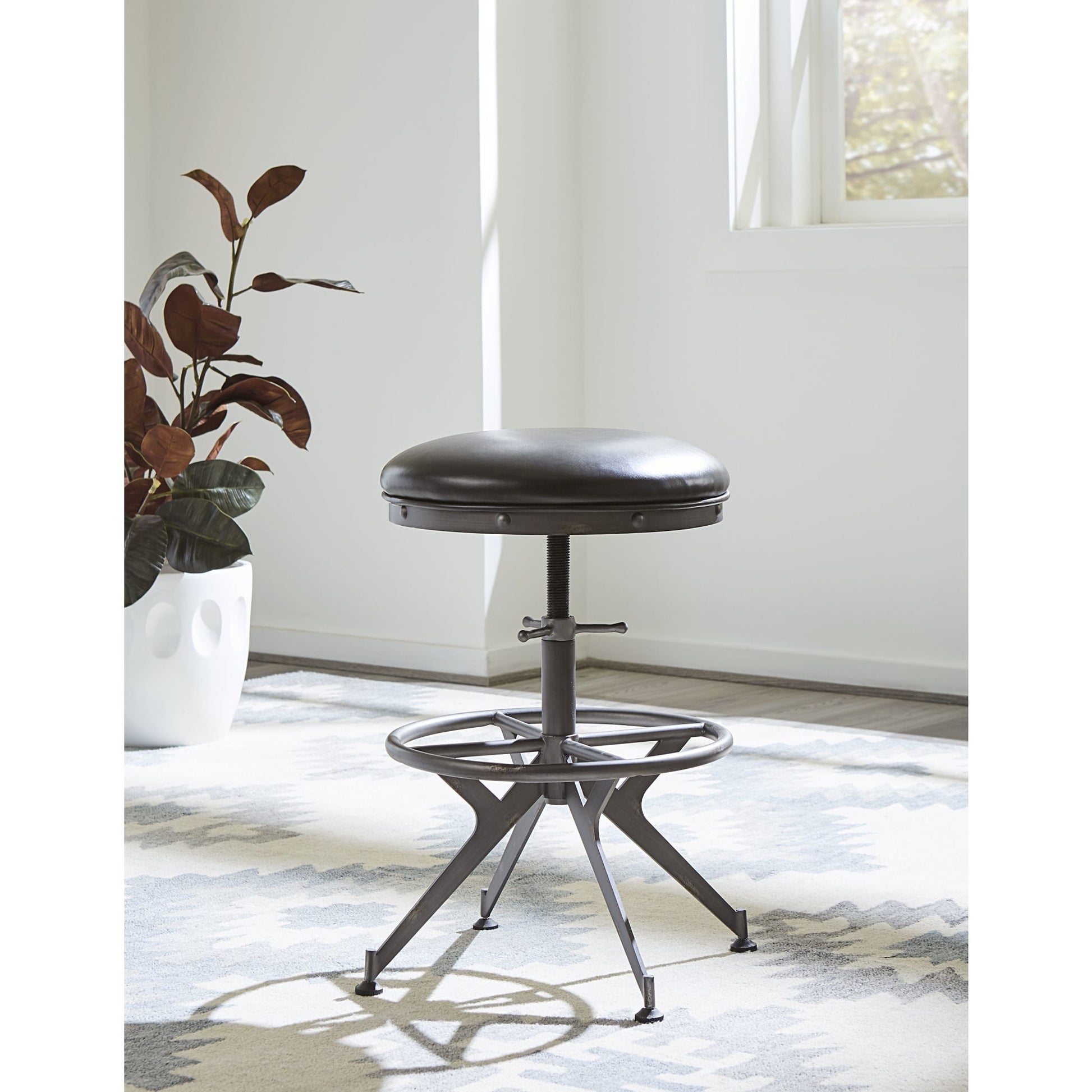 Modus Medici Desk Stool in Charcoal BrownMain Image