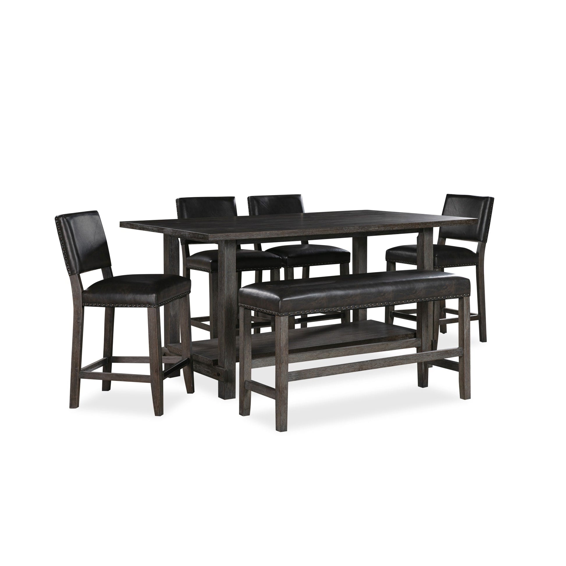 Modus Rousseau Counter-height Dining Table in Deep AlmondImage 4