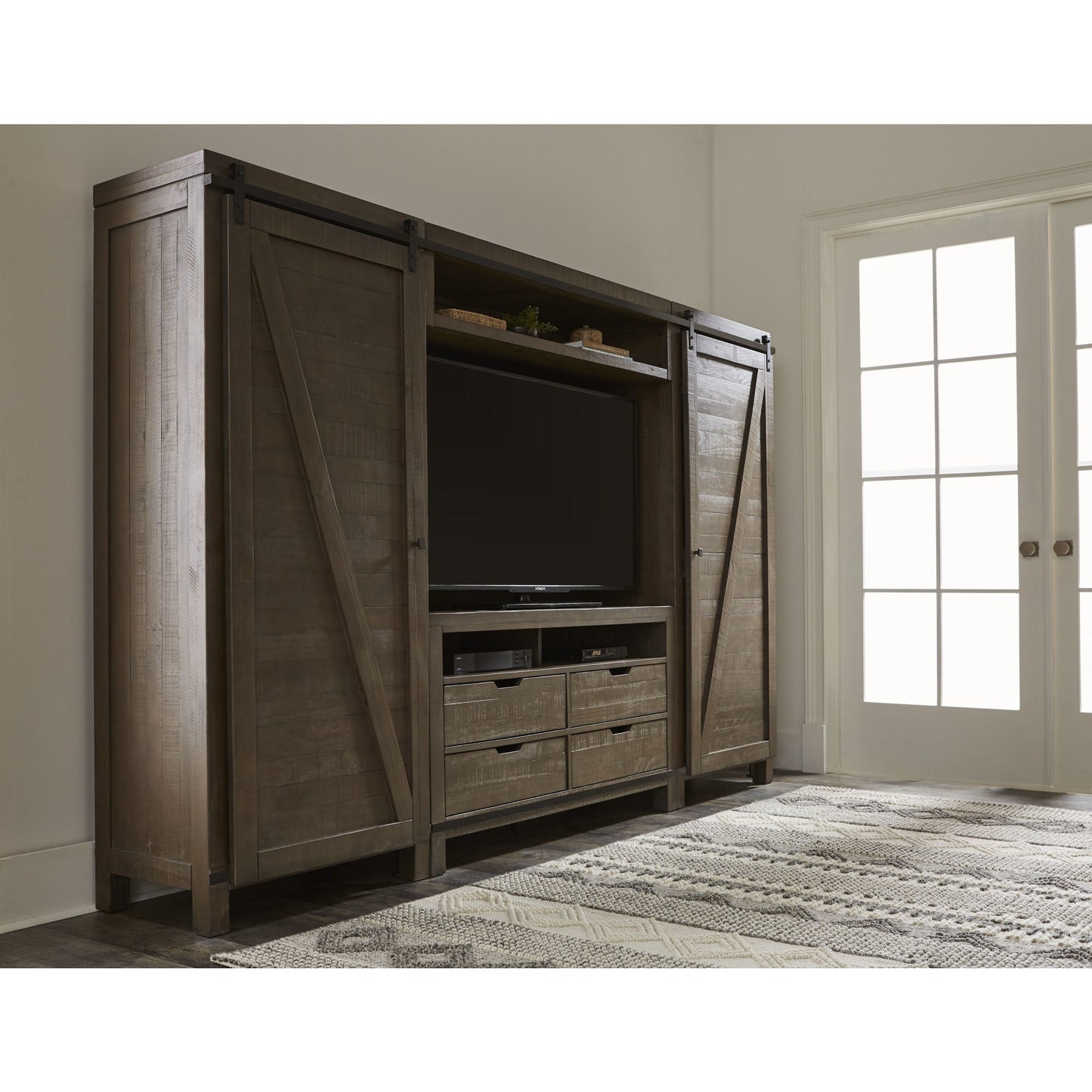Modus Taryn Entertainment Doors (2) in Rustic GreyImage 1